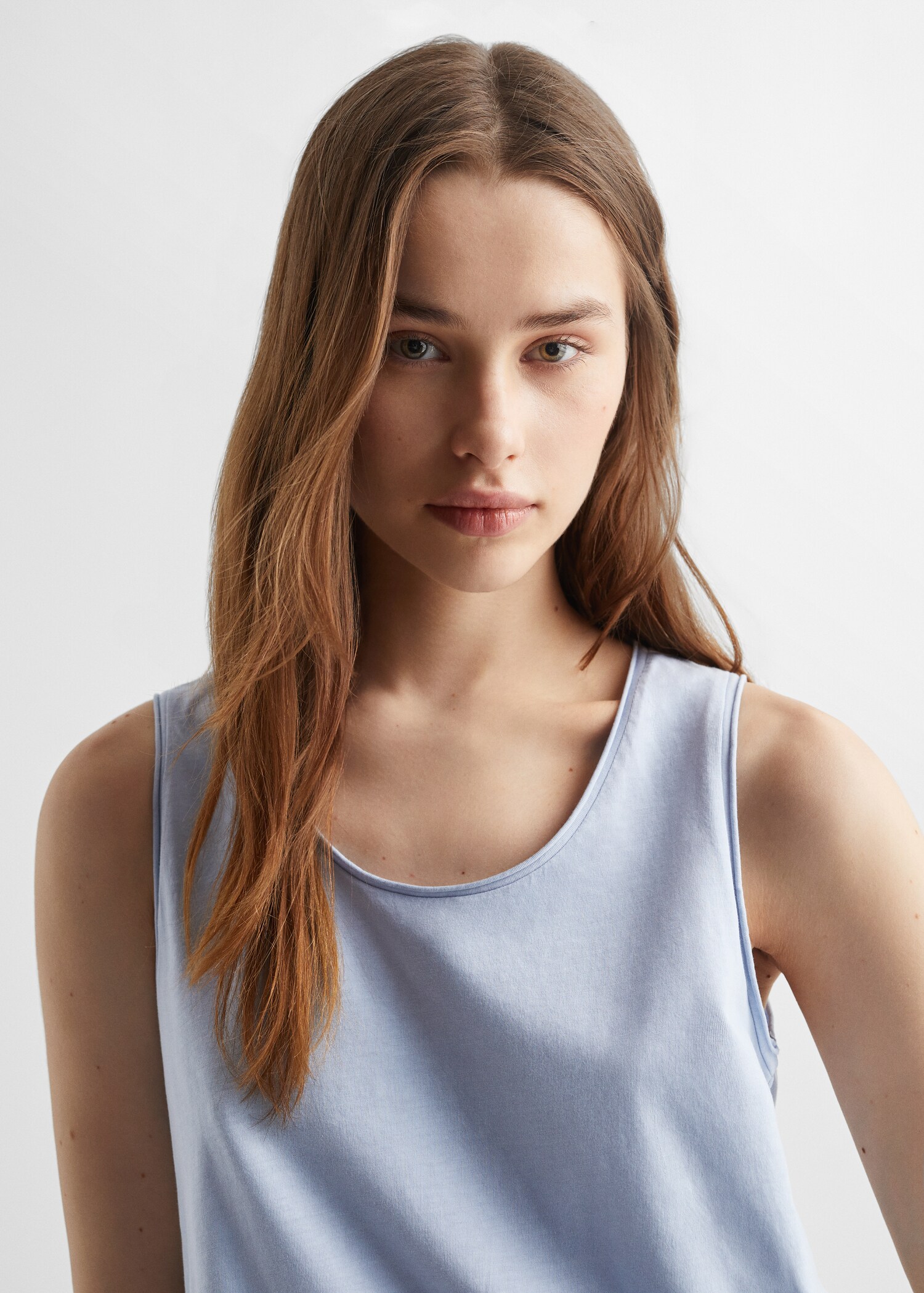Strap cotton T-shirt - Details of the article 1