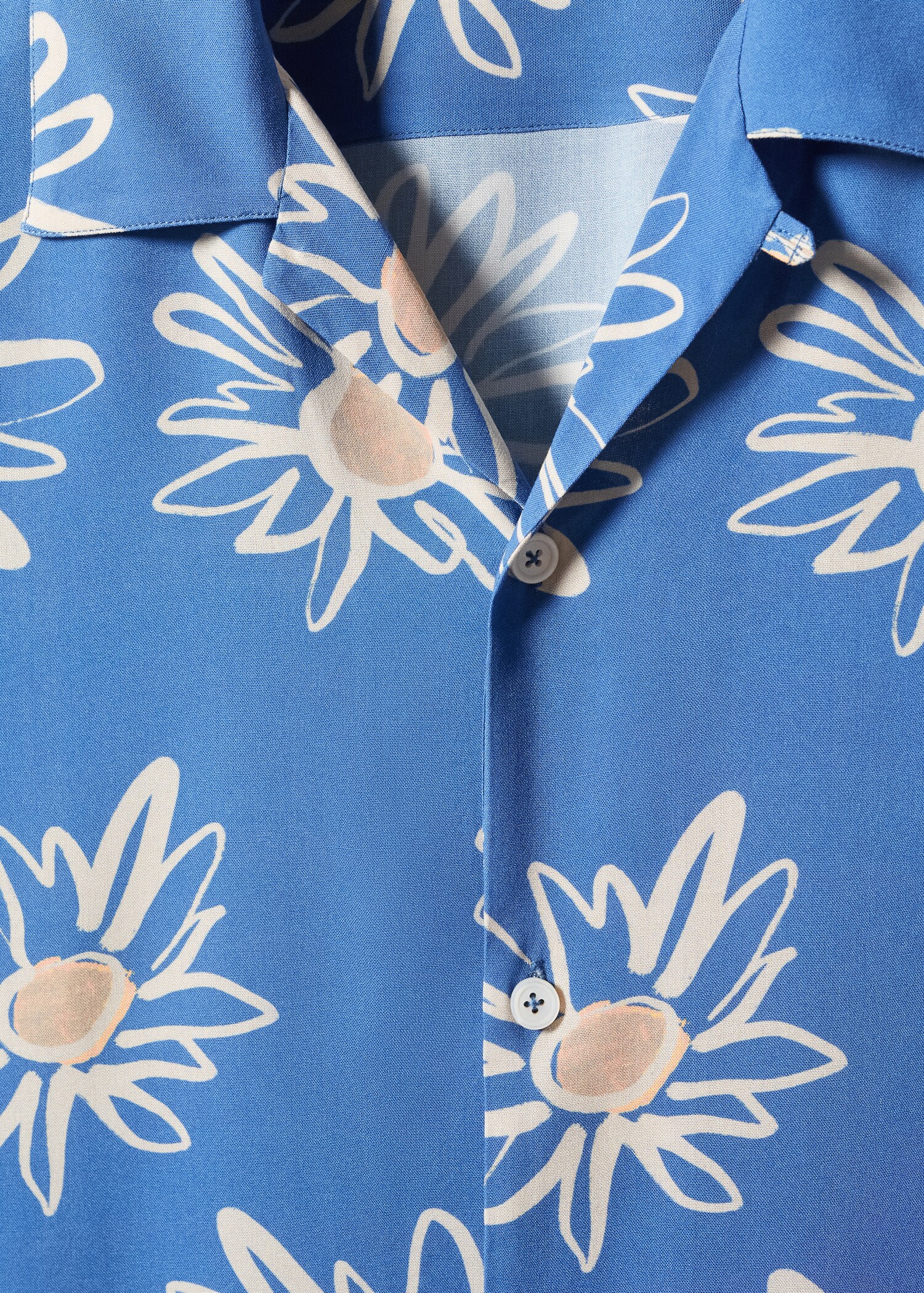 Camisa cuello bowling estampado flor - Detalle del artículo 8