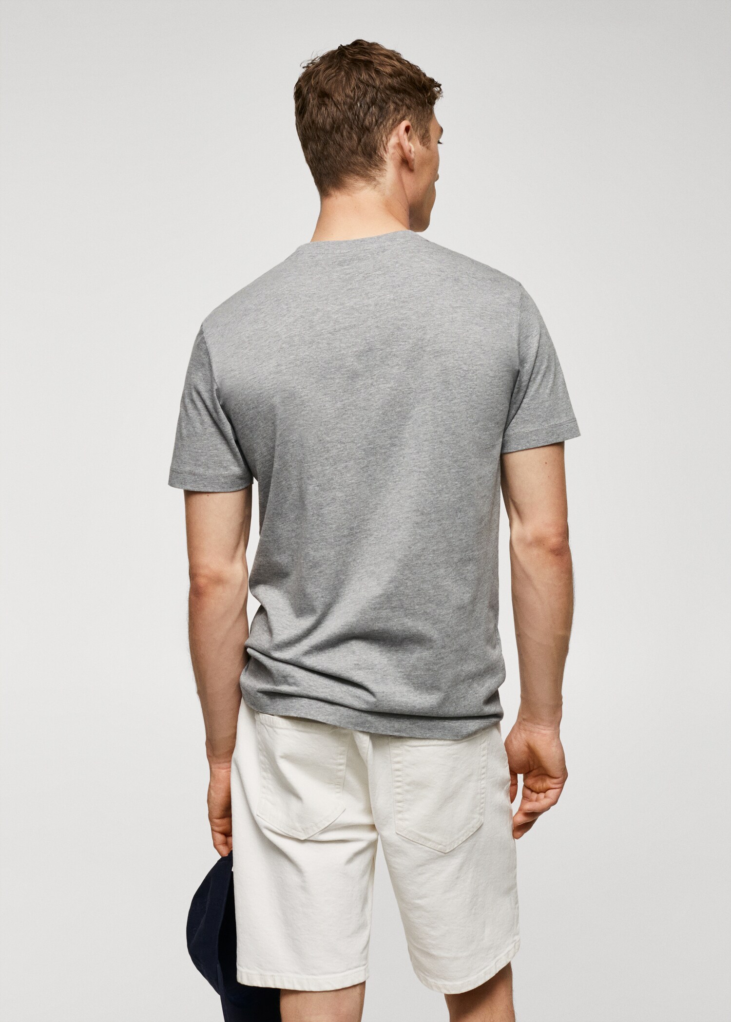 Camiseta básica algodón comfort stretch - Reverso del artículo