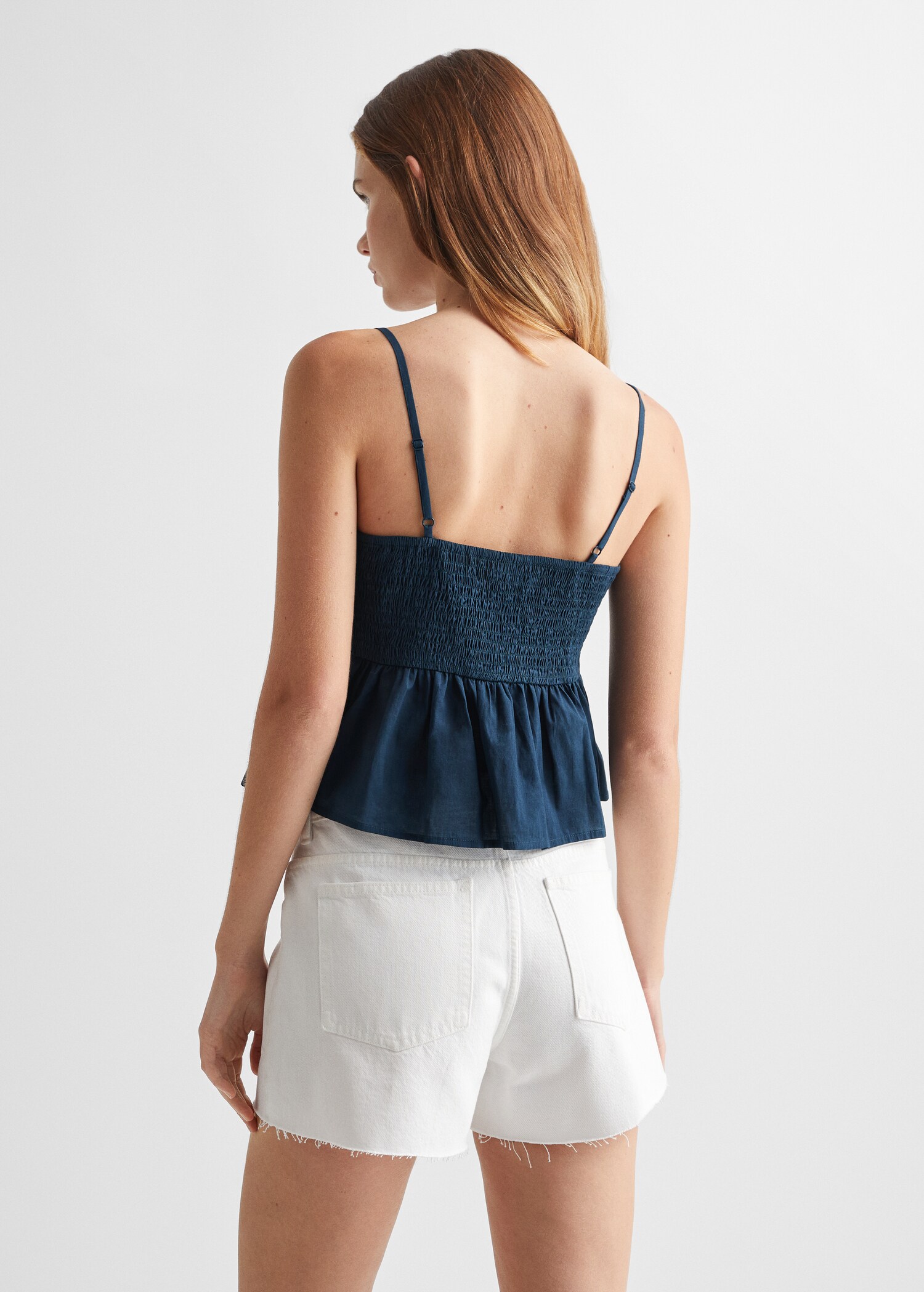 Cotton-blend knit top - Reverse of the article