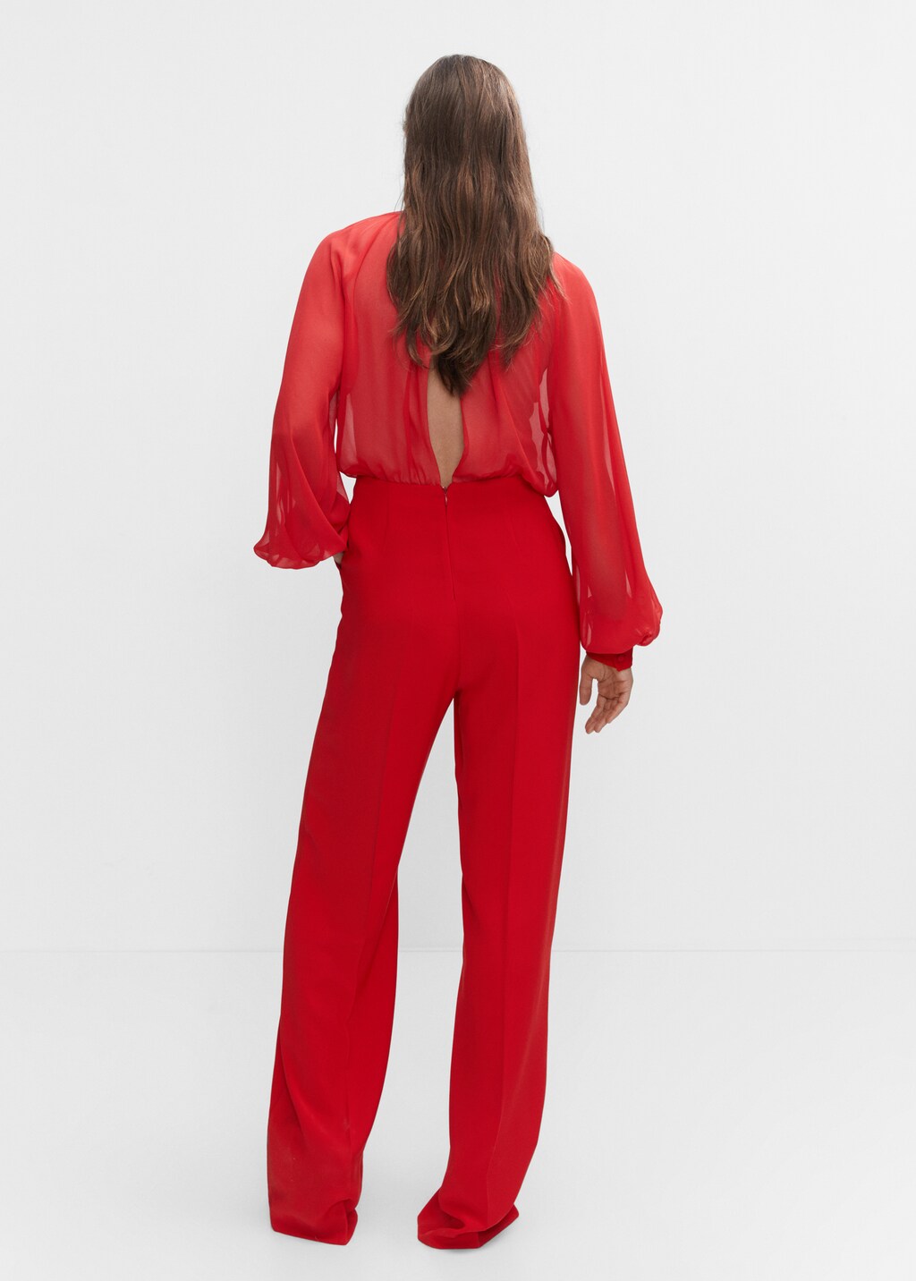 Mango red jumpsuit 2025