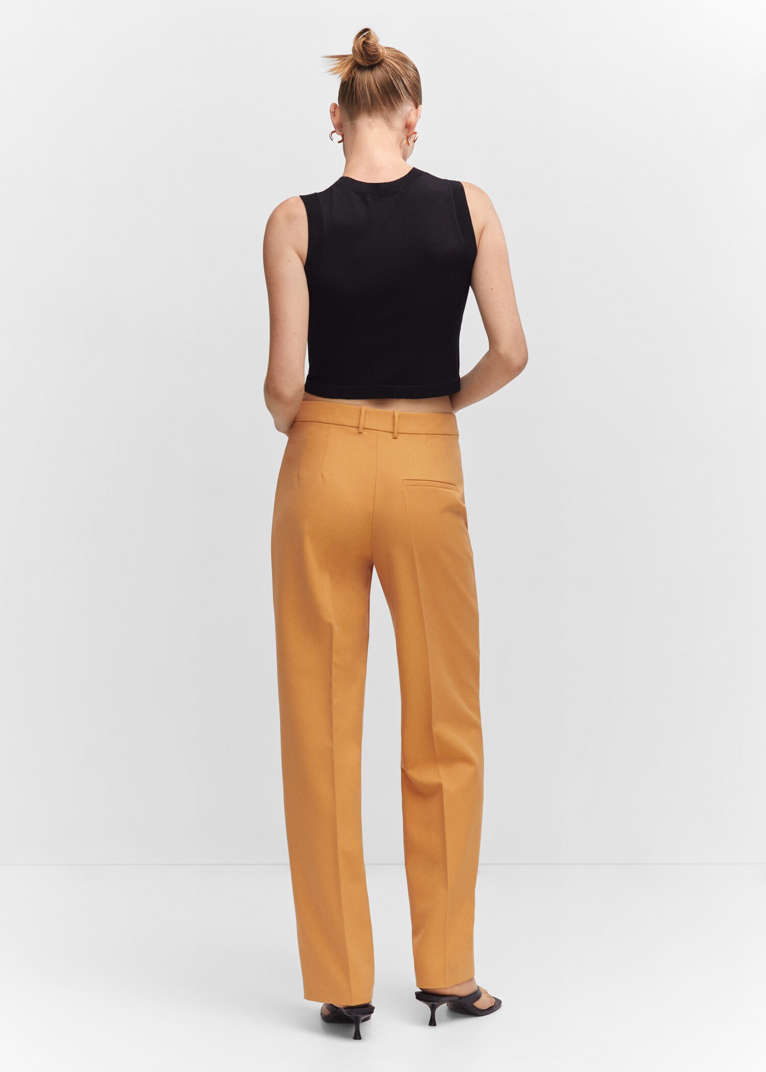 Pantalón recto pinzas - Reverso del artículo