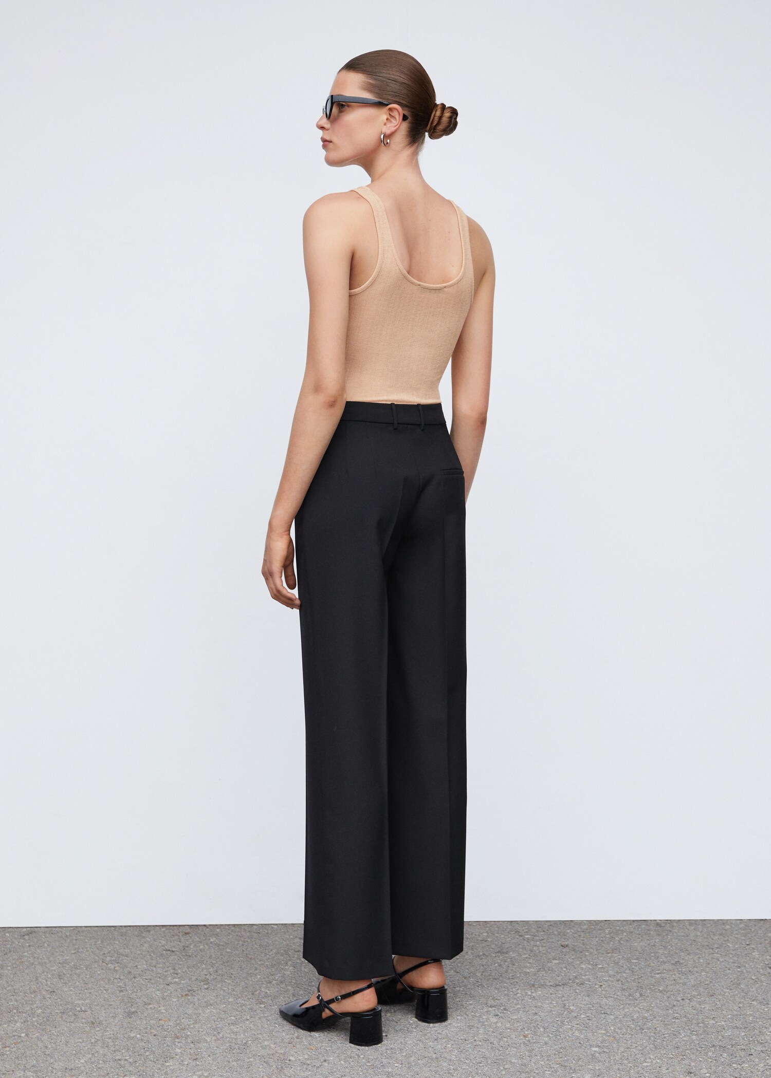 Pantalón recto pinzas - Reverso del artículo