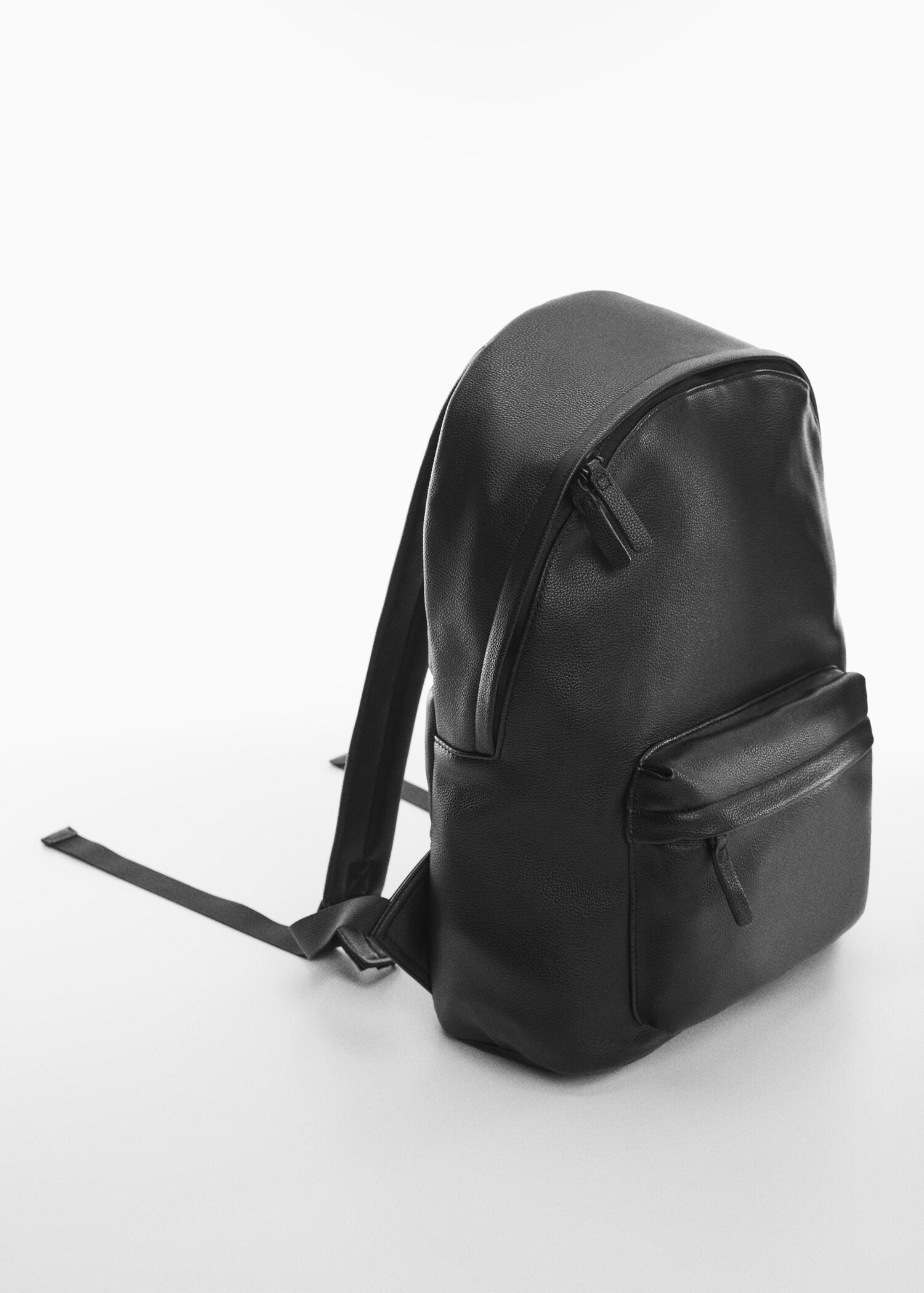 Leather-effect backpack - Medium plane