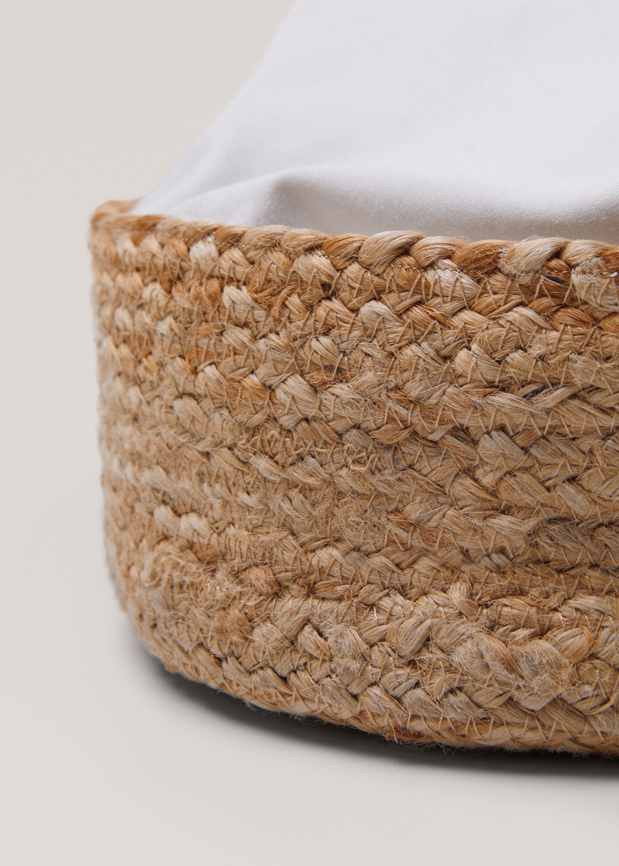 Jute-Korbe mit Henkel 25 x 10 cm - Detail des Artikels 2