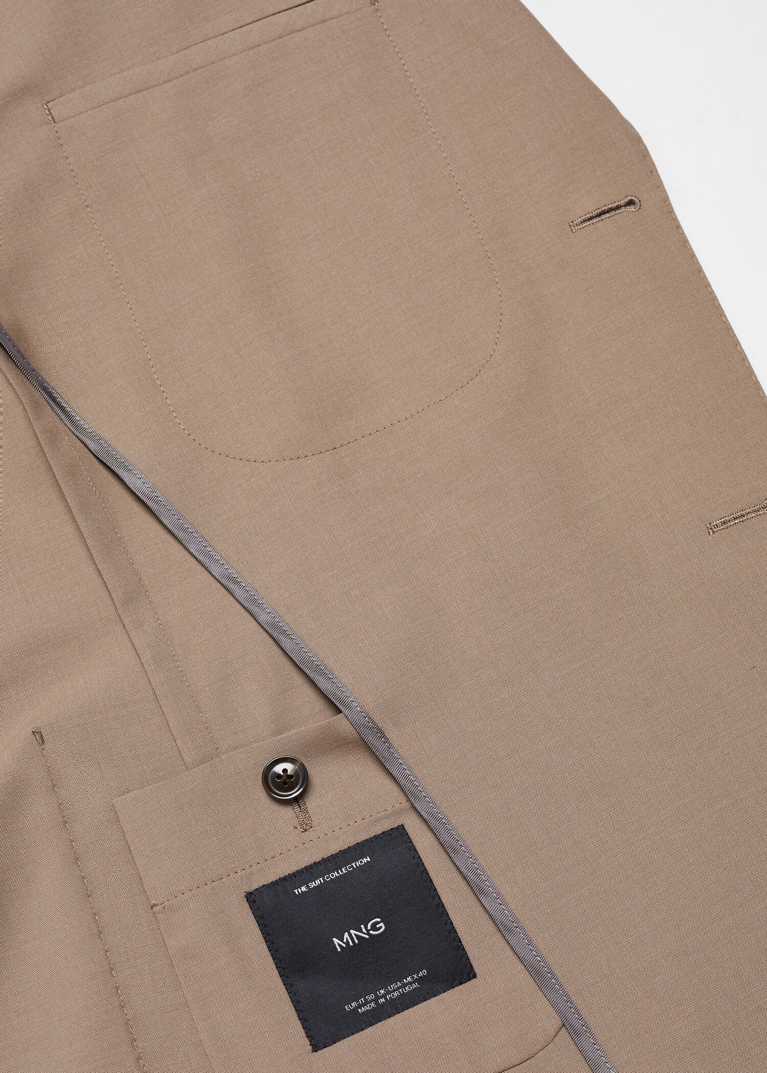 Σακάκι slim fit παρθένο μαλλί - Λεπτομέρεια του προϊόντος 8