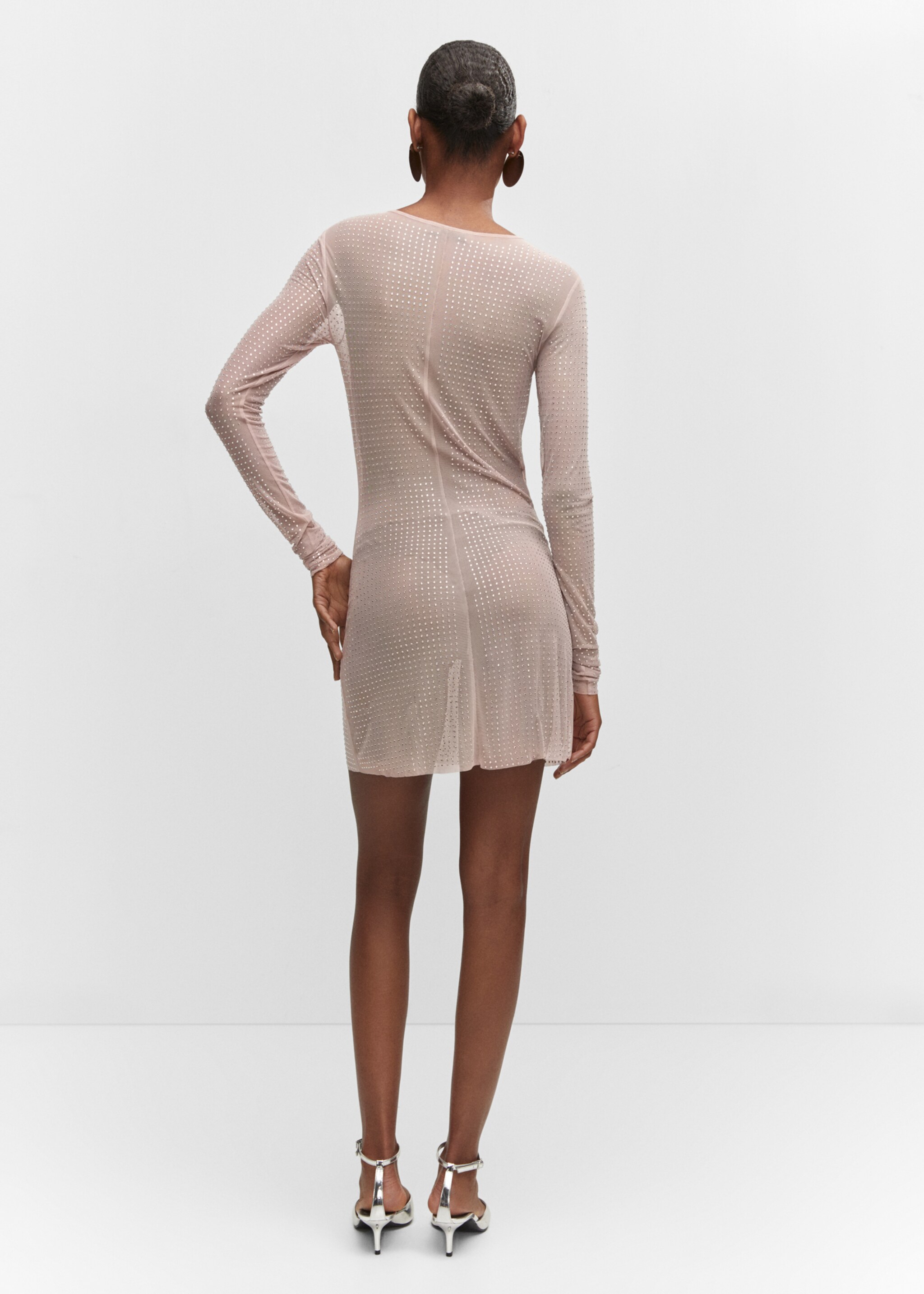Mesh dress with crystal detail - Reverse of the article