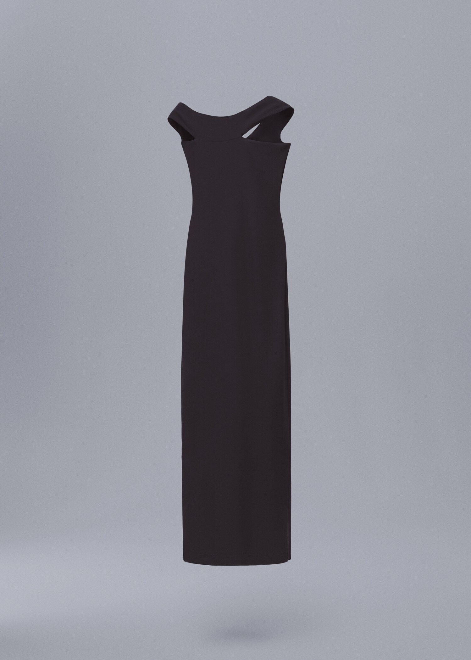 Asymmetric neckline dress - Article without model