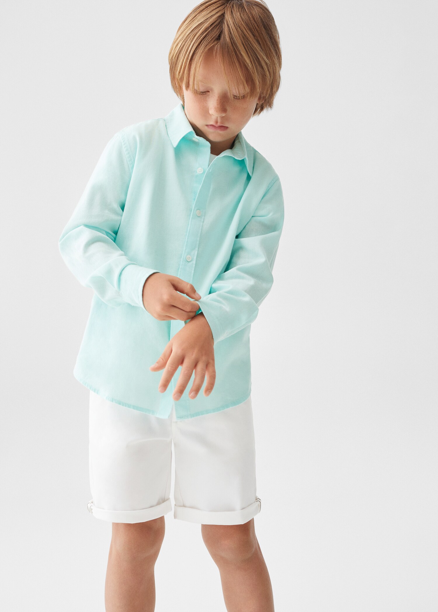Regular-fit linen shirt - Medium plane