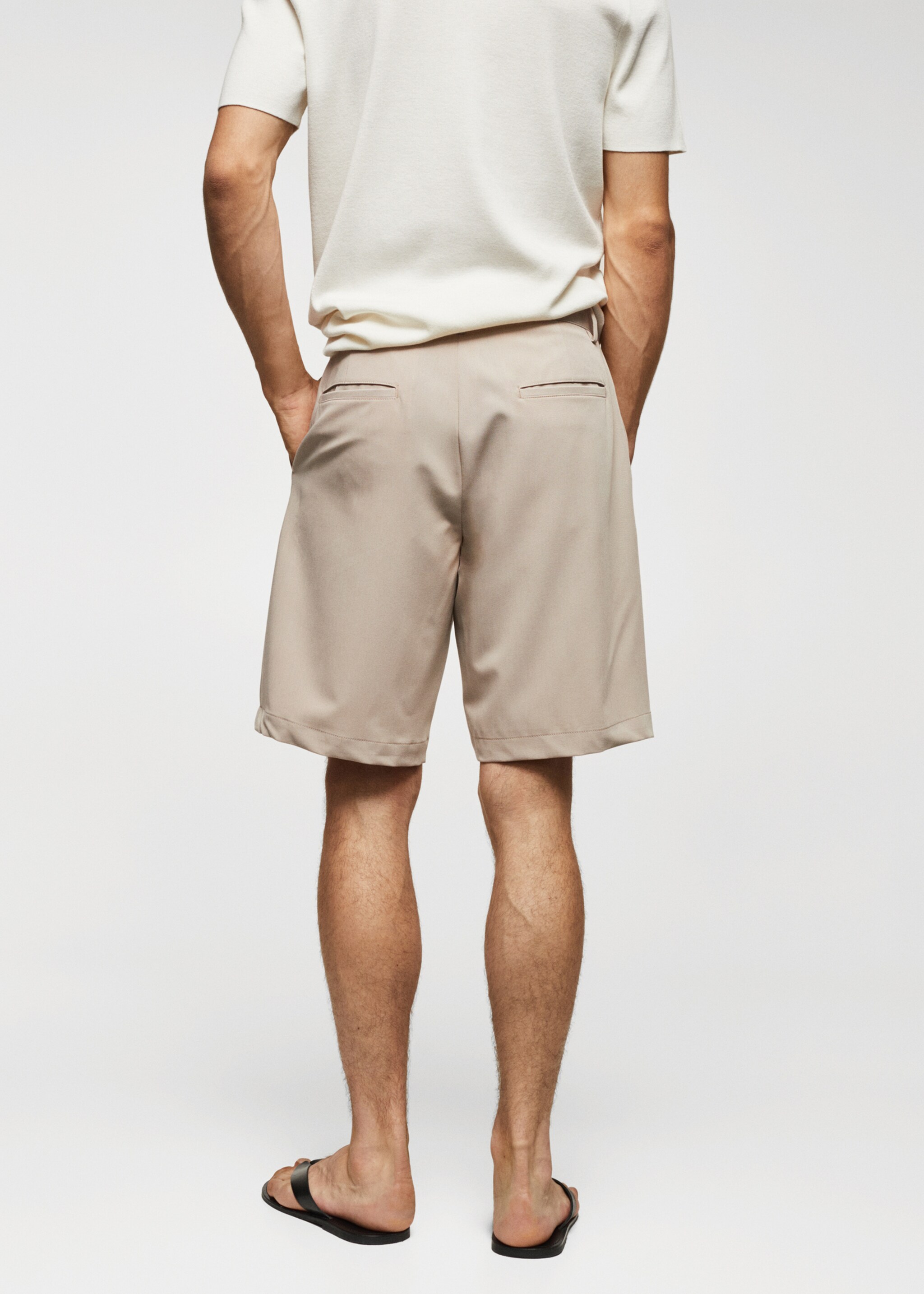 Bermudas algodón pinzas - Reverso del artículo