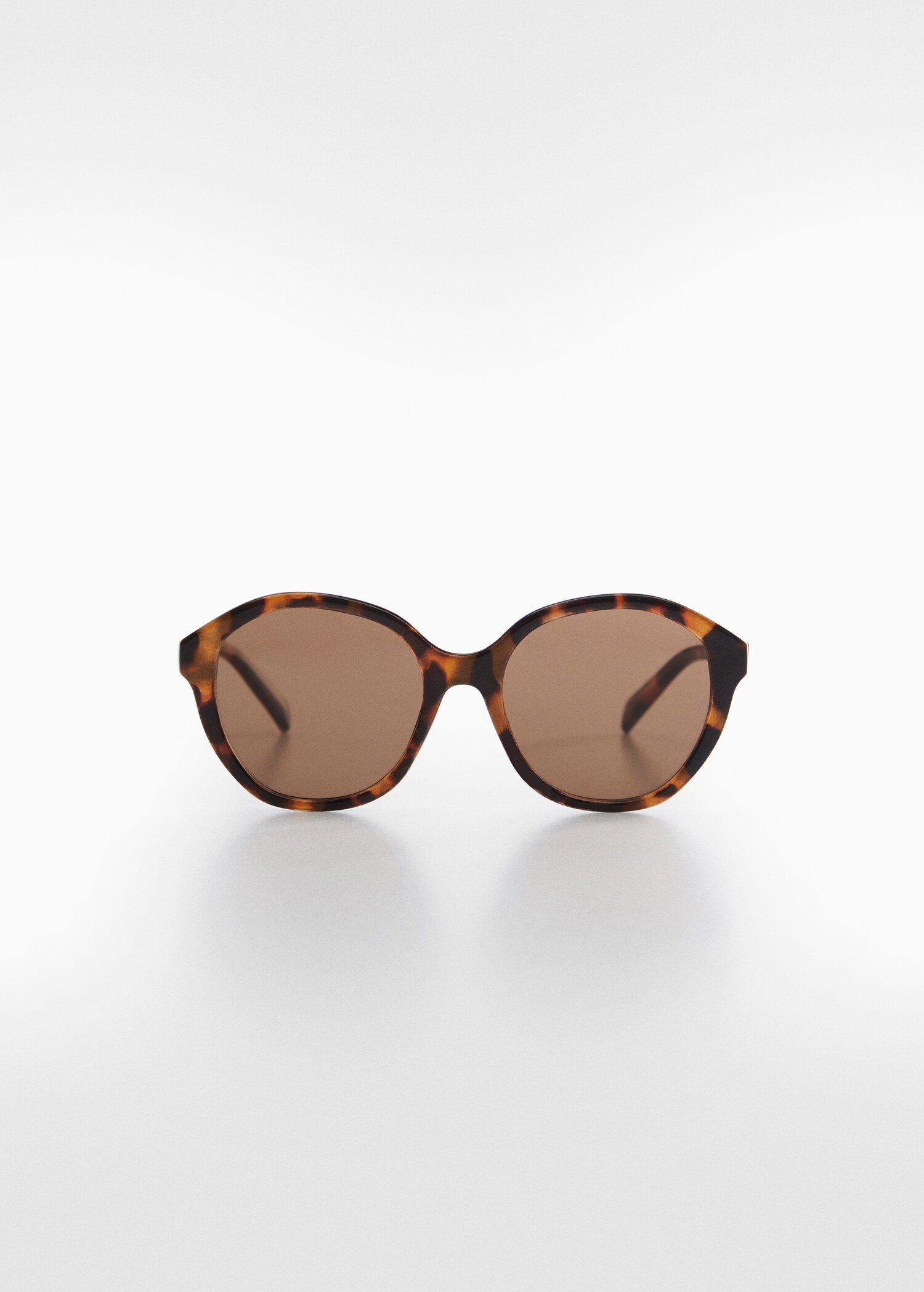 Tortoiseshell rounded sunglasses - Article without model