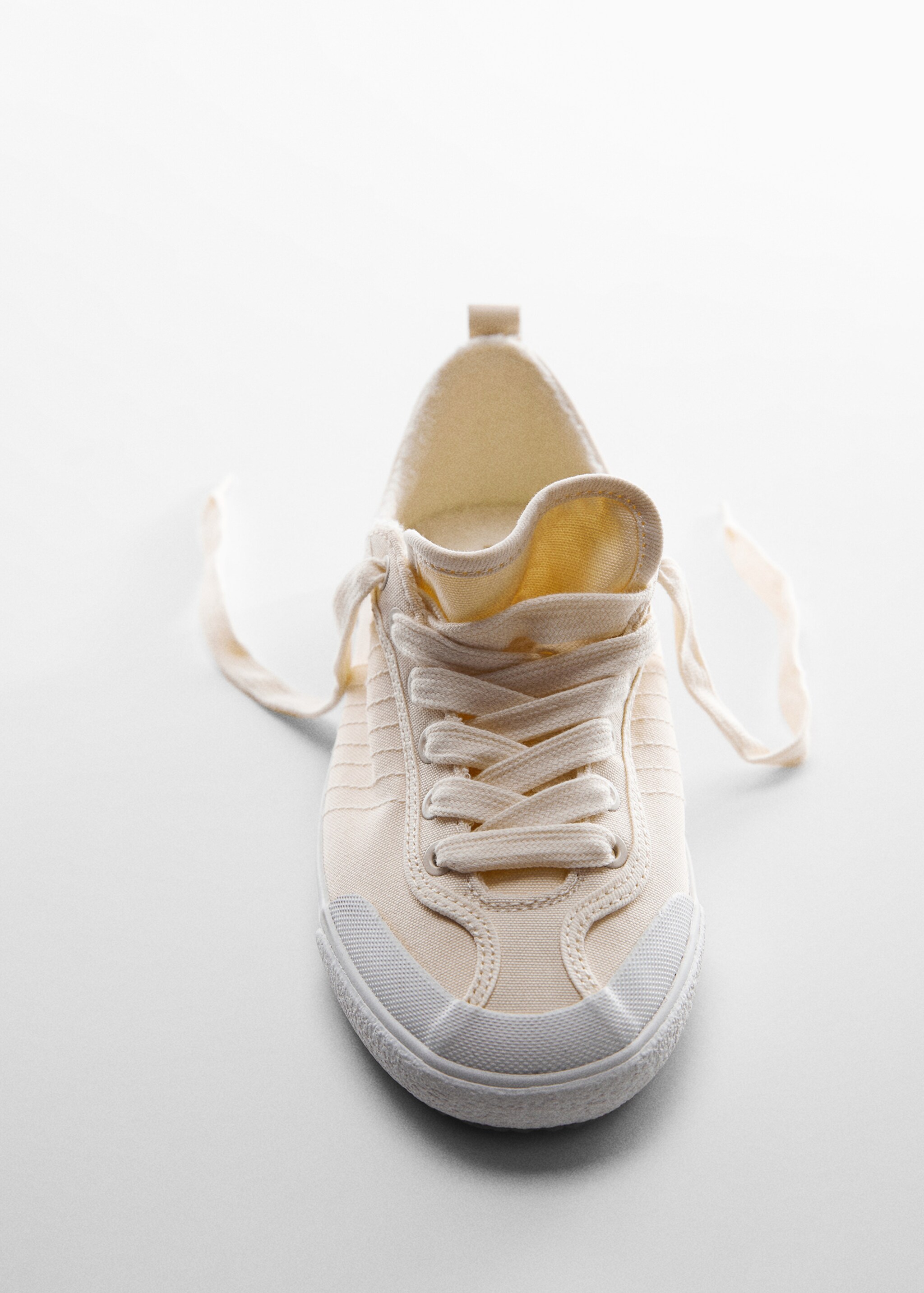 Decorative seam sneakers - Details of the article 5, Beige. Ref: 57042508-00.