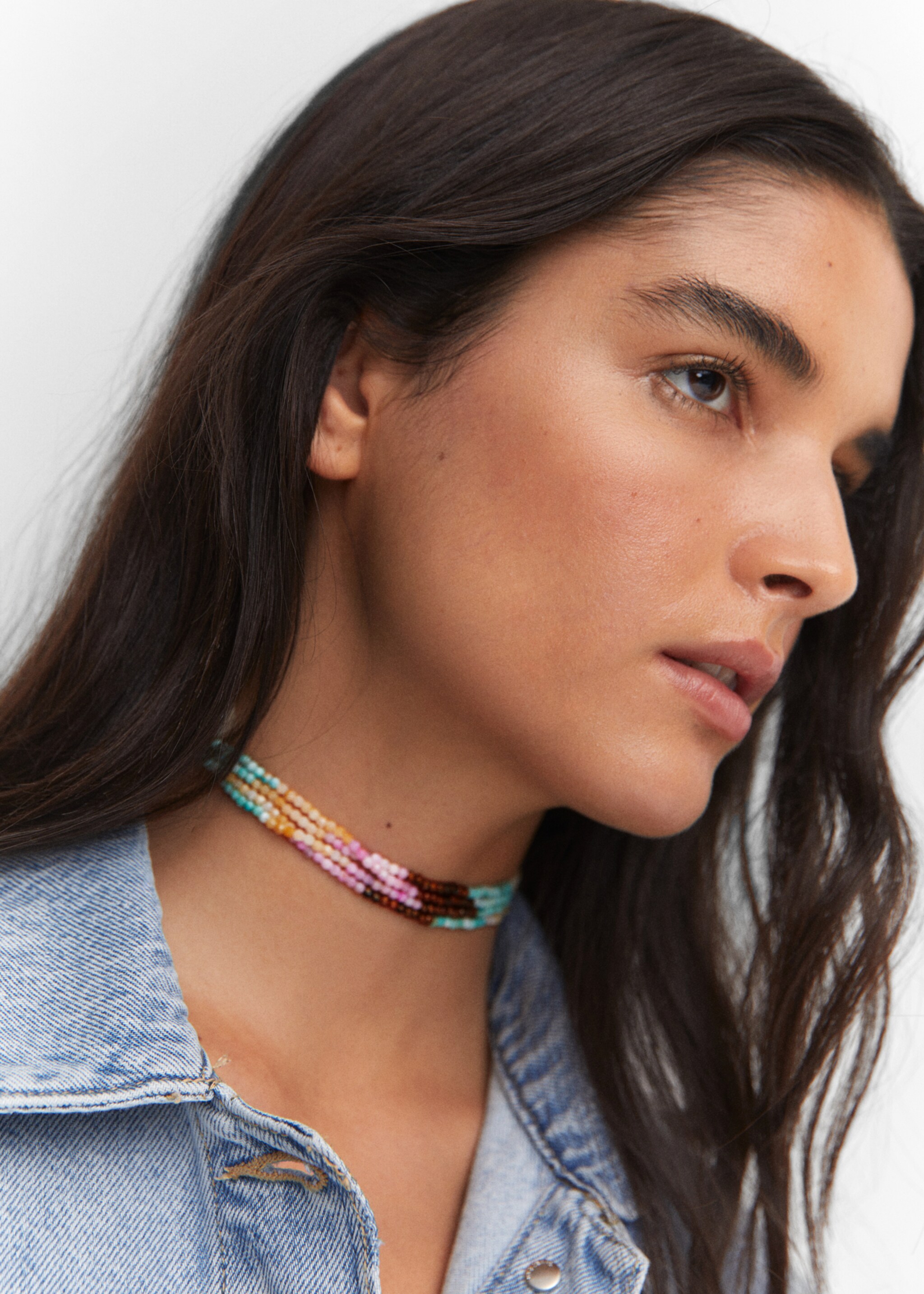 Mixed bead necklace - Details of the article 9, Pastel Pink. Ref: 57042526-00.