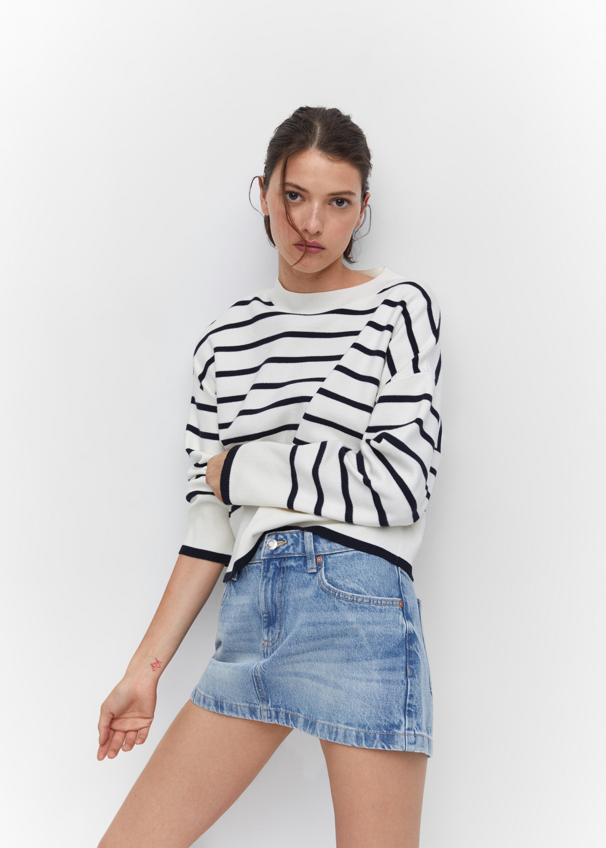 Low-rise denim mini skirt Women MANGO OUTLET USA