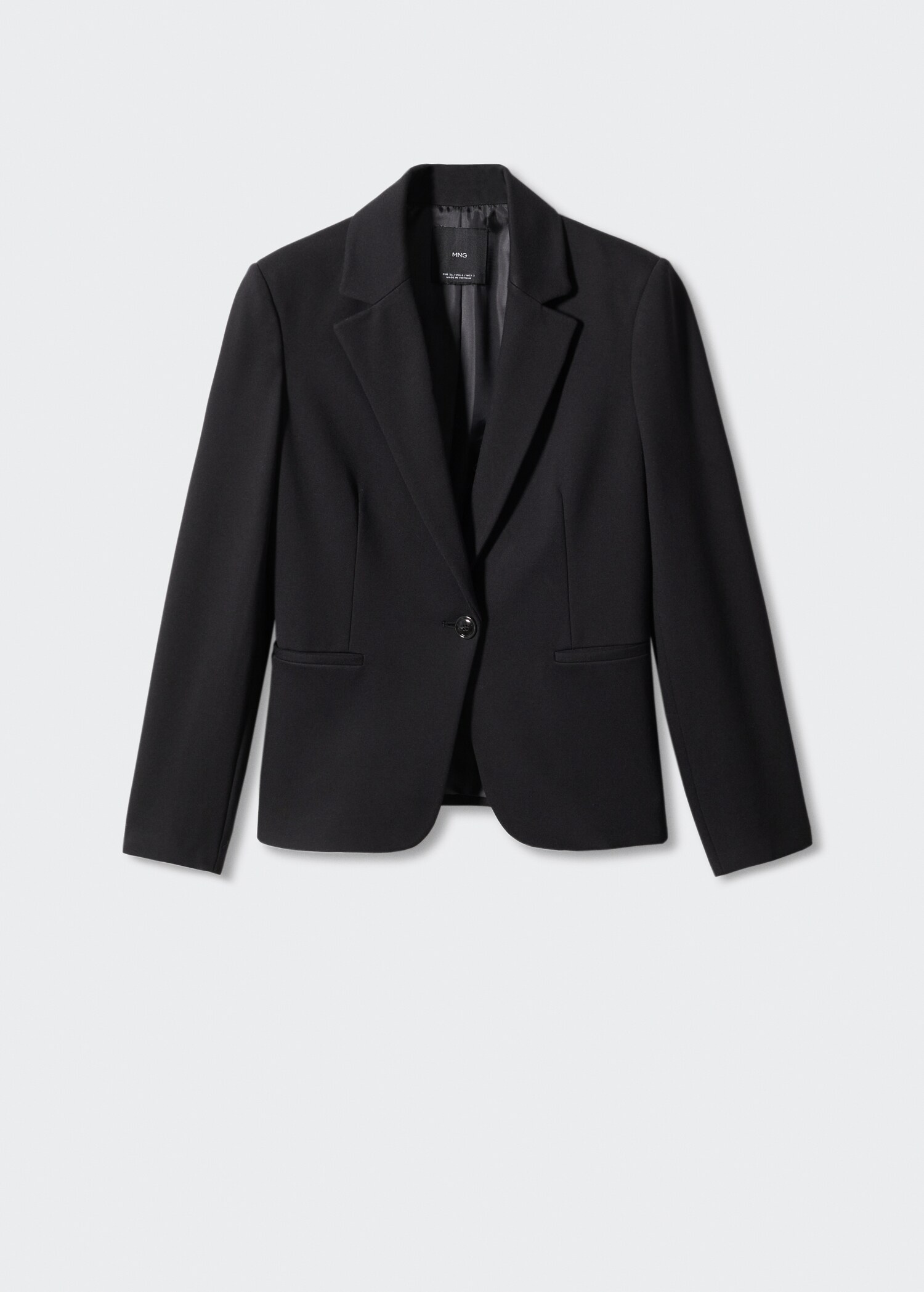 Fitted jacket with blunt stitching - Article without model