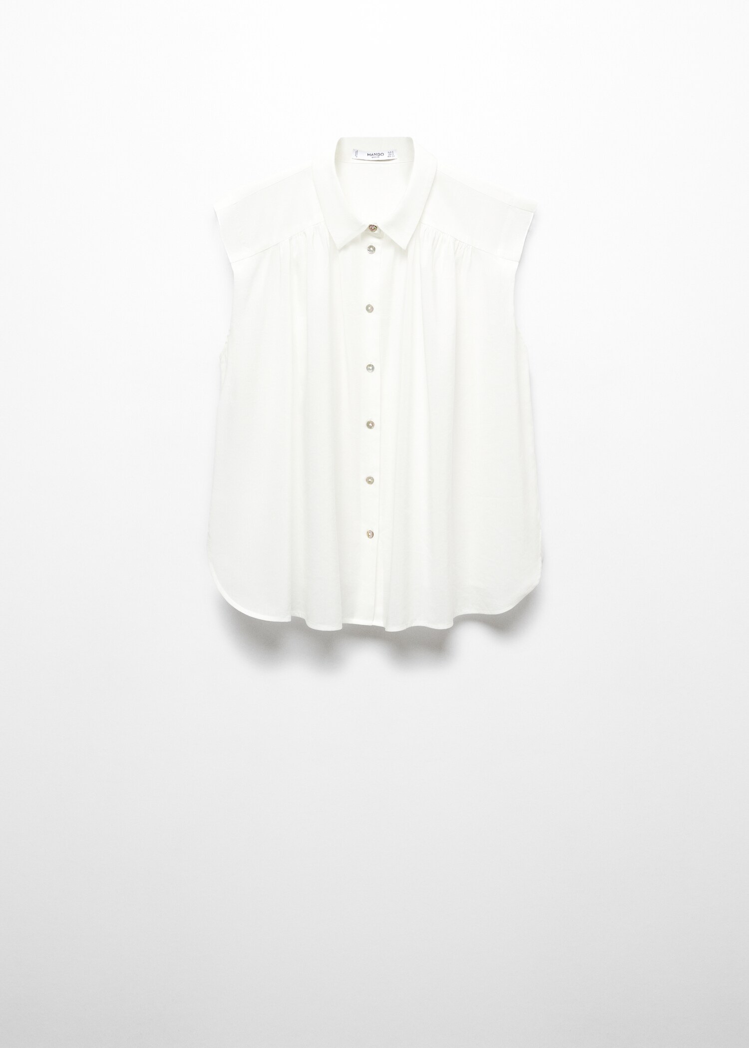 Sleeveless button-down shirt - Article without model