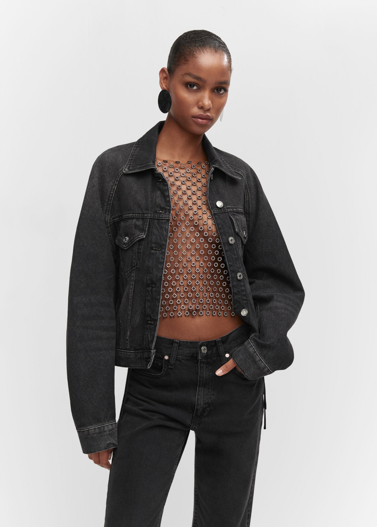 Giubbotto denim oversize - Piano medio
