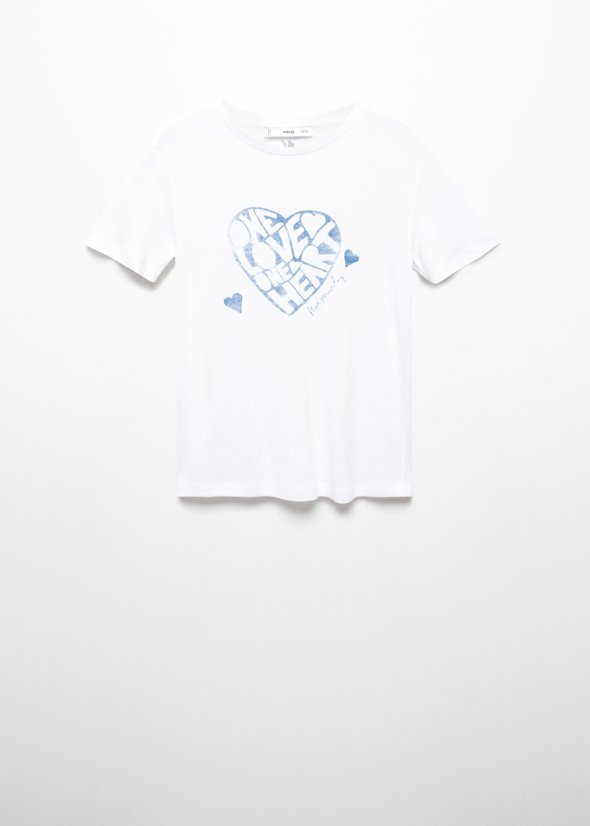 Bob Marley T-shirt - Article without model, White. Ref: 57042896-00.