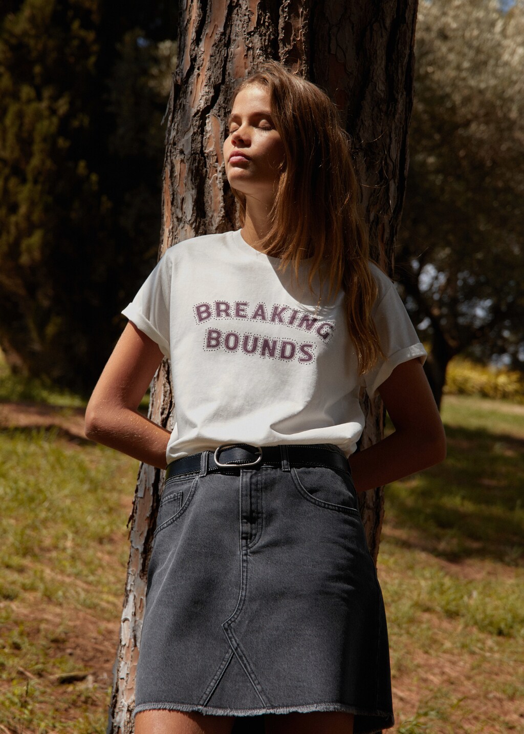 [ NERDY ]★韓国人気★WOMEN'S DENIM MIX TRACK MINI SKIRT ノルディ NERDY W'S DENIM MIX TRACK MINI SKIRT （IVORY