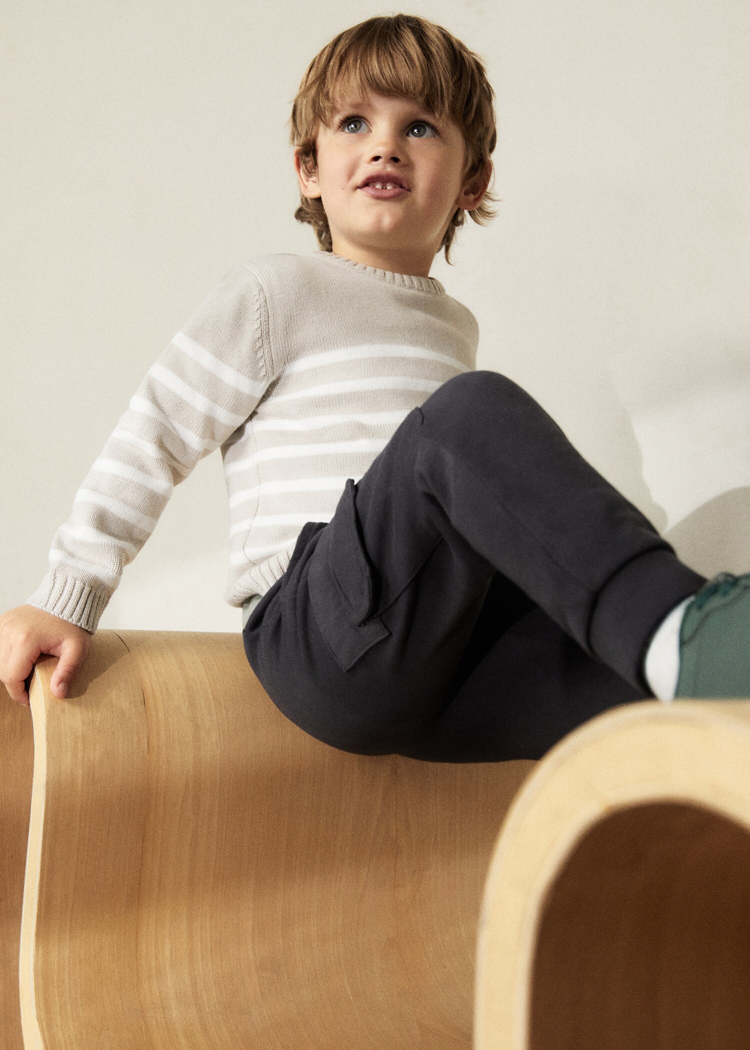 Knit striped sweater - Details of the article 5