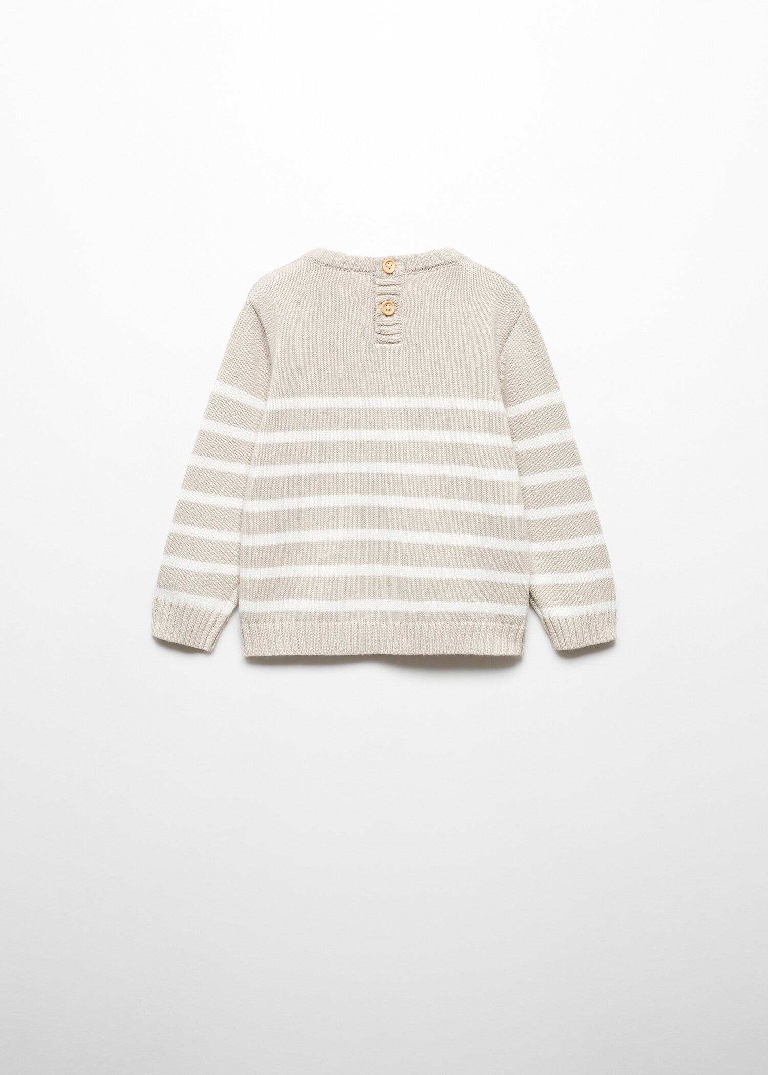 Knit striped sweater - Reverse of the article