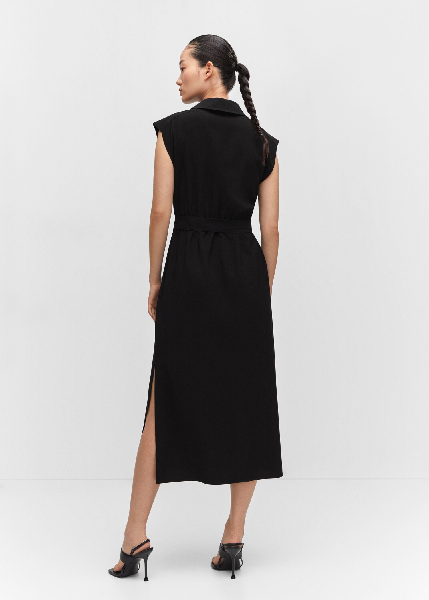 Belt shirt dress - Reverse of the article