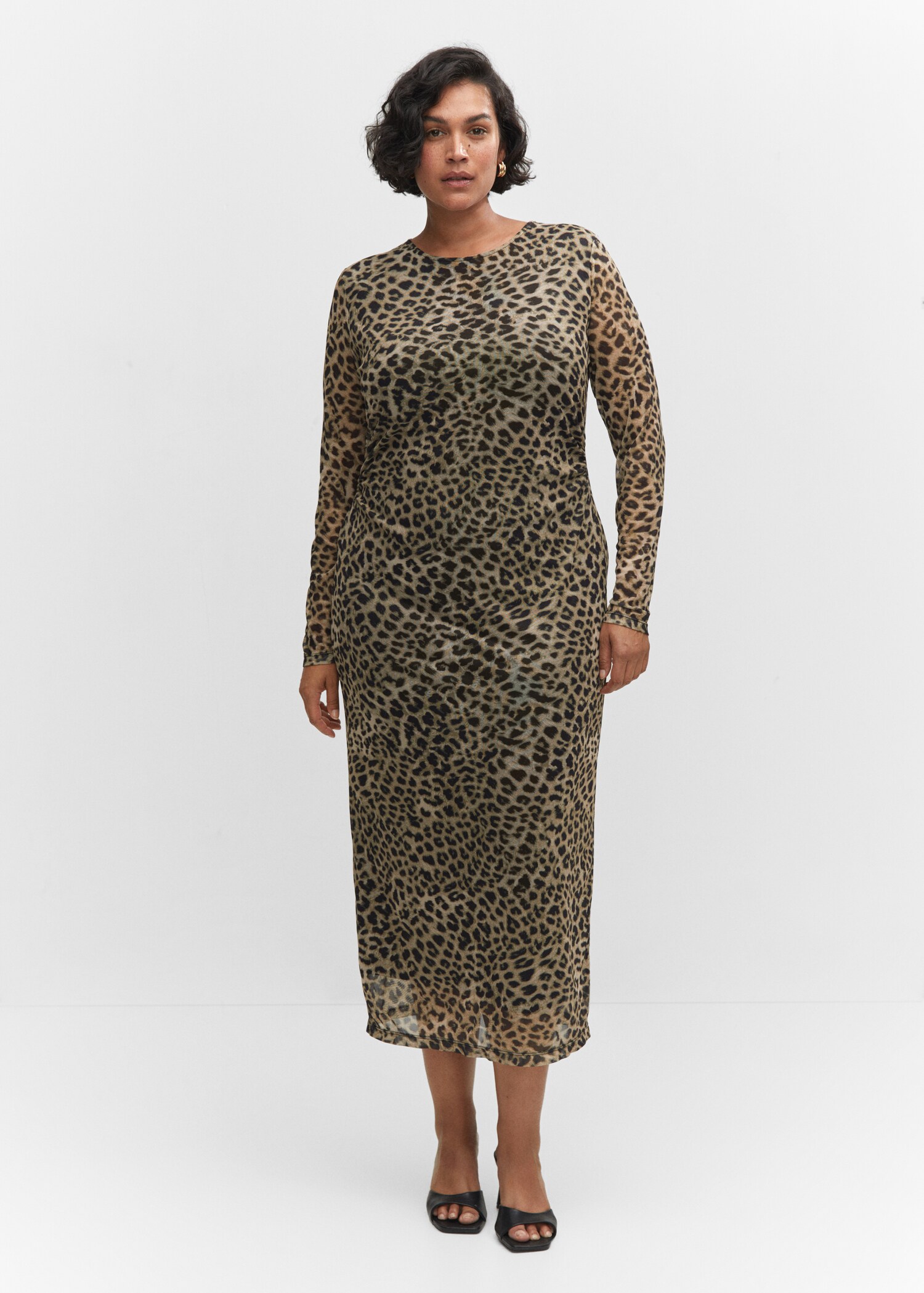 Animal-print midi-dress - Details of the article 3
