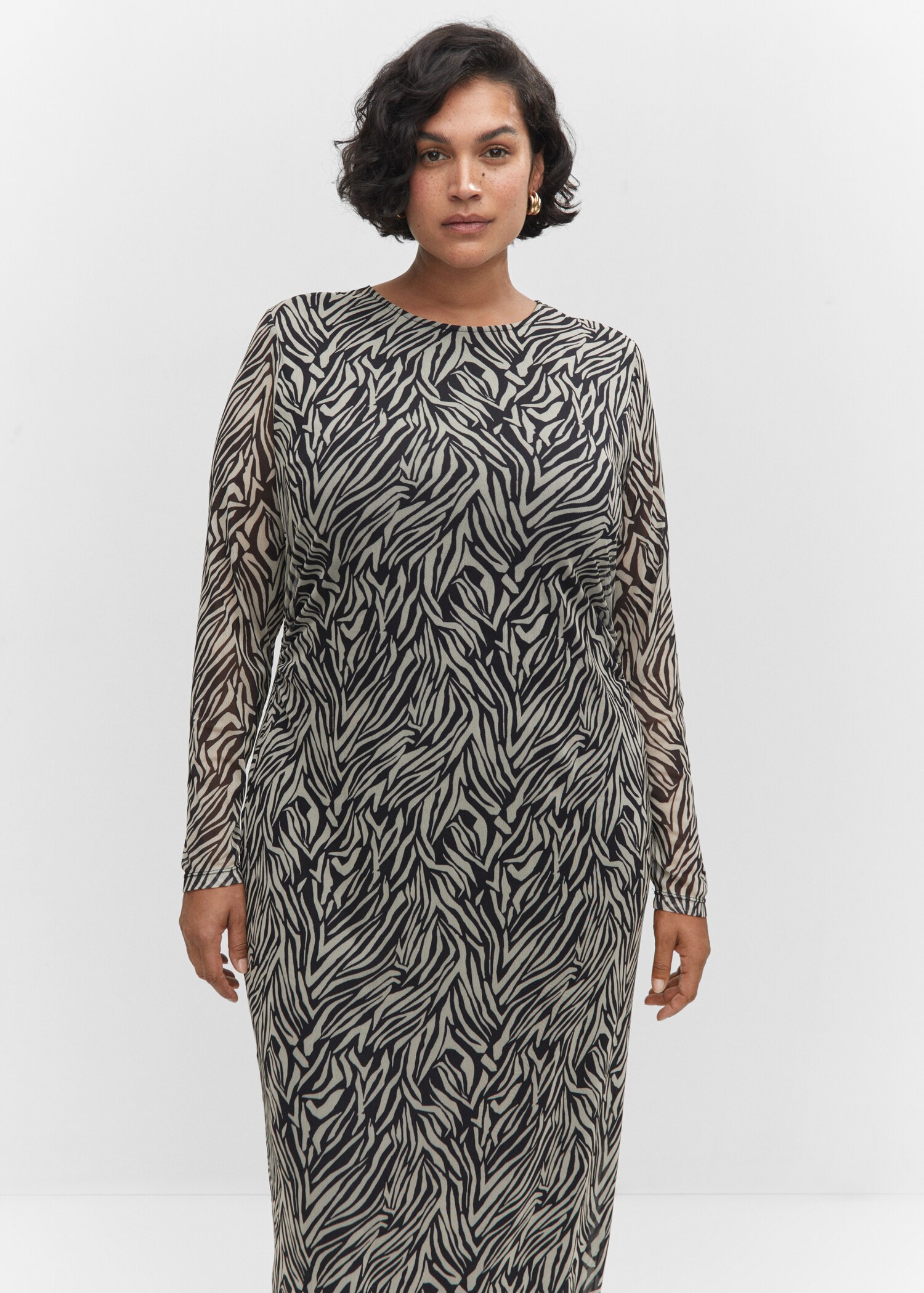 Animal-print midi-dress - Details of the article 5