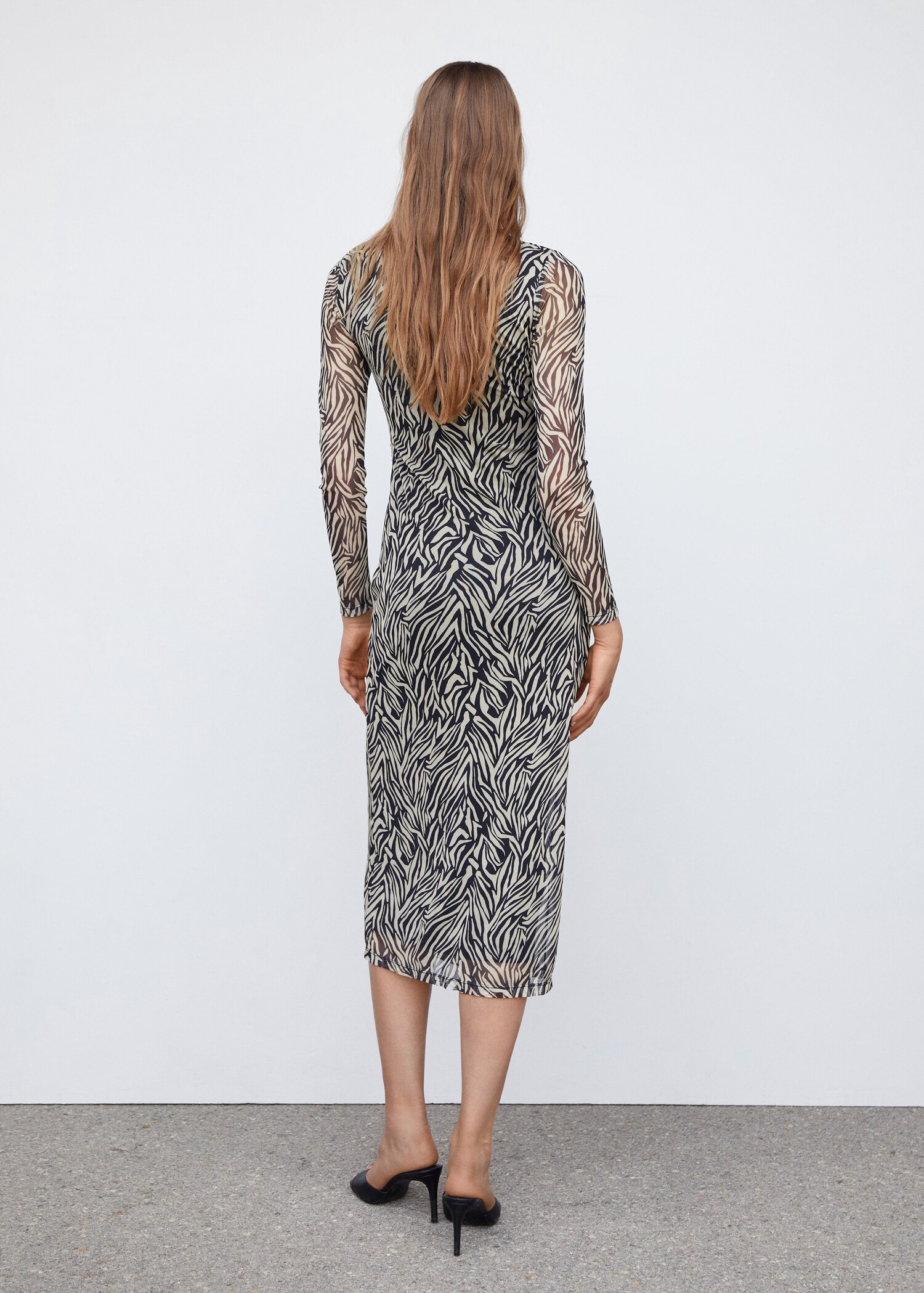 Animal-print midi-dress - Reverse of the article