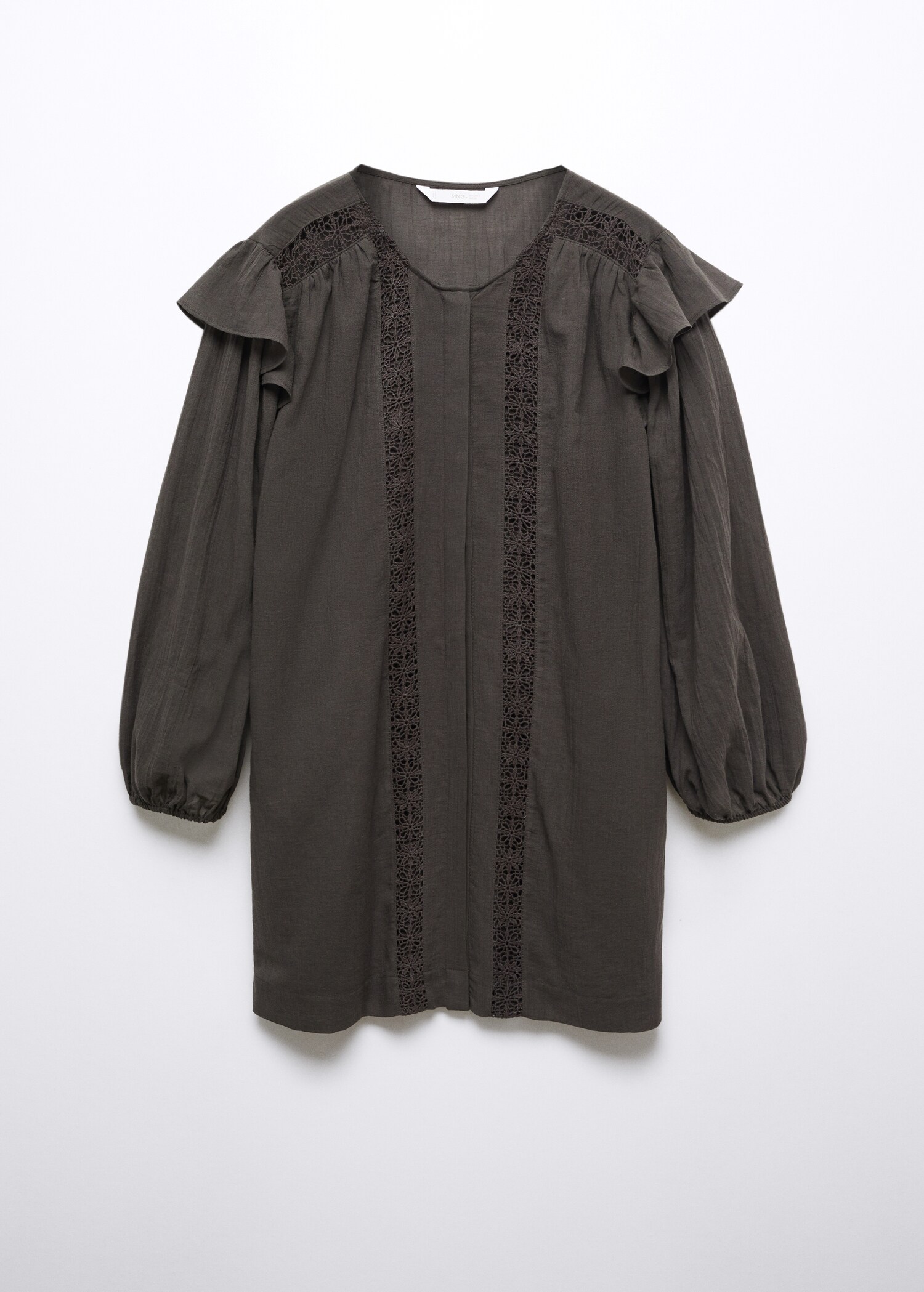 Vestito corto dettagli pizzo - Articolo senza modello