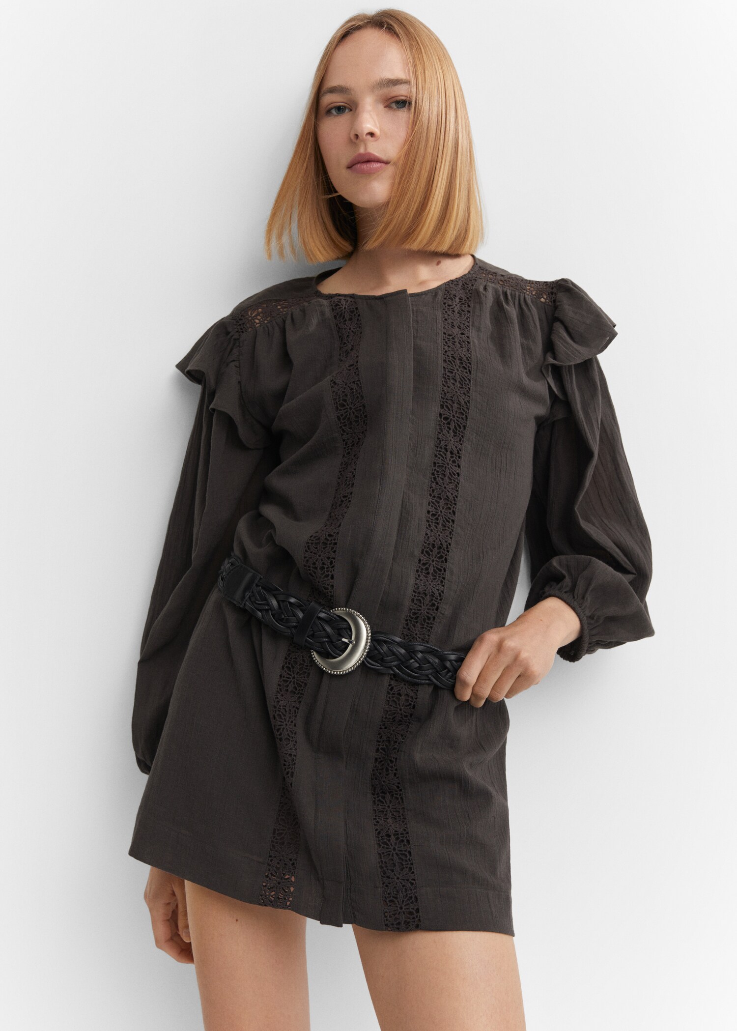 Vestito corto dettagli pizzo - Dettaglio dell'articolo 2