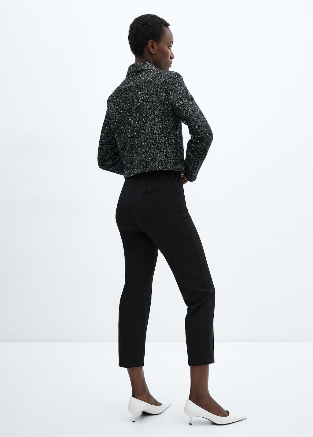 Pantaloni skinny vita alta