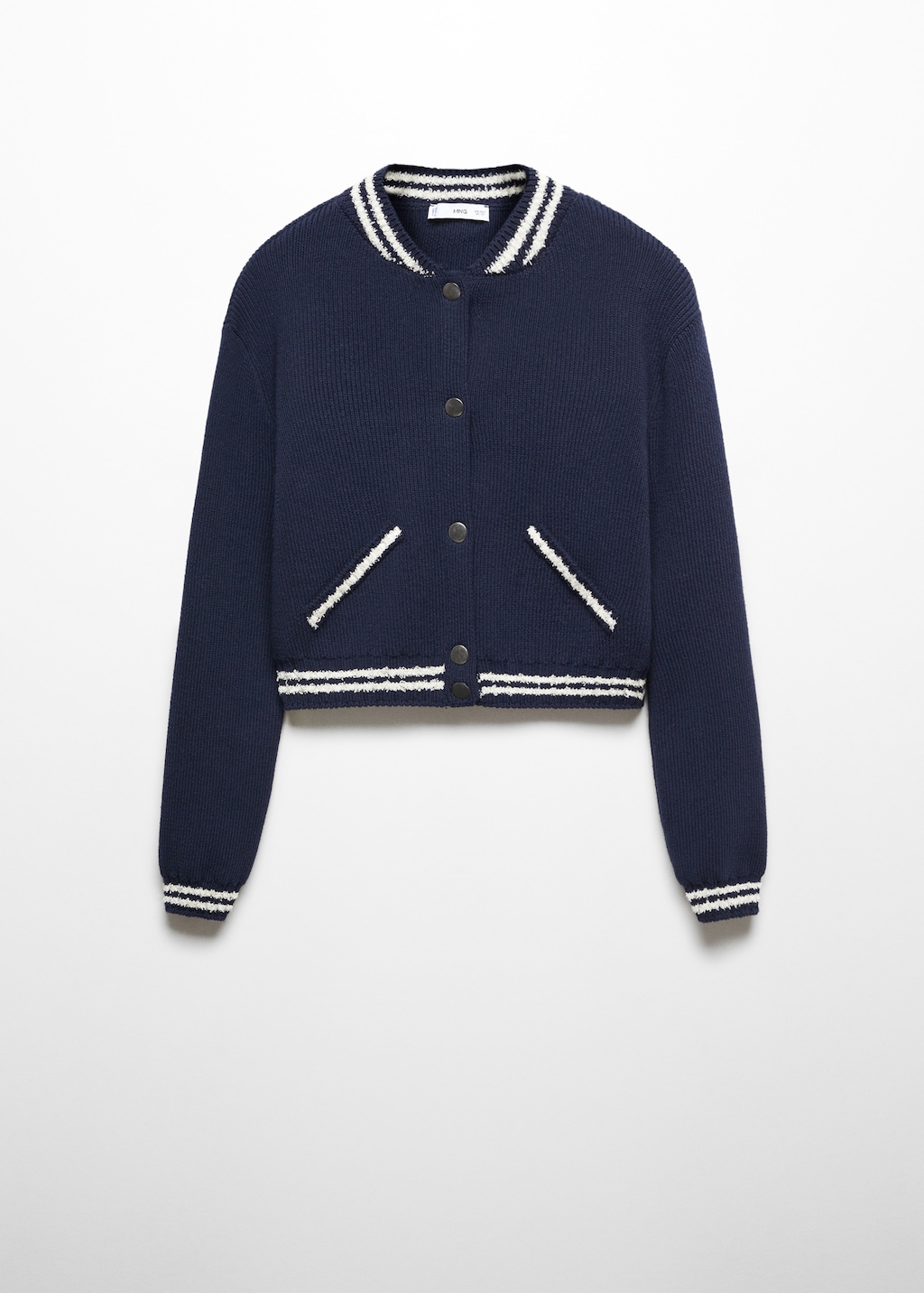 Contrast stripe cardigan online