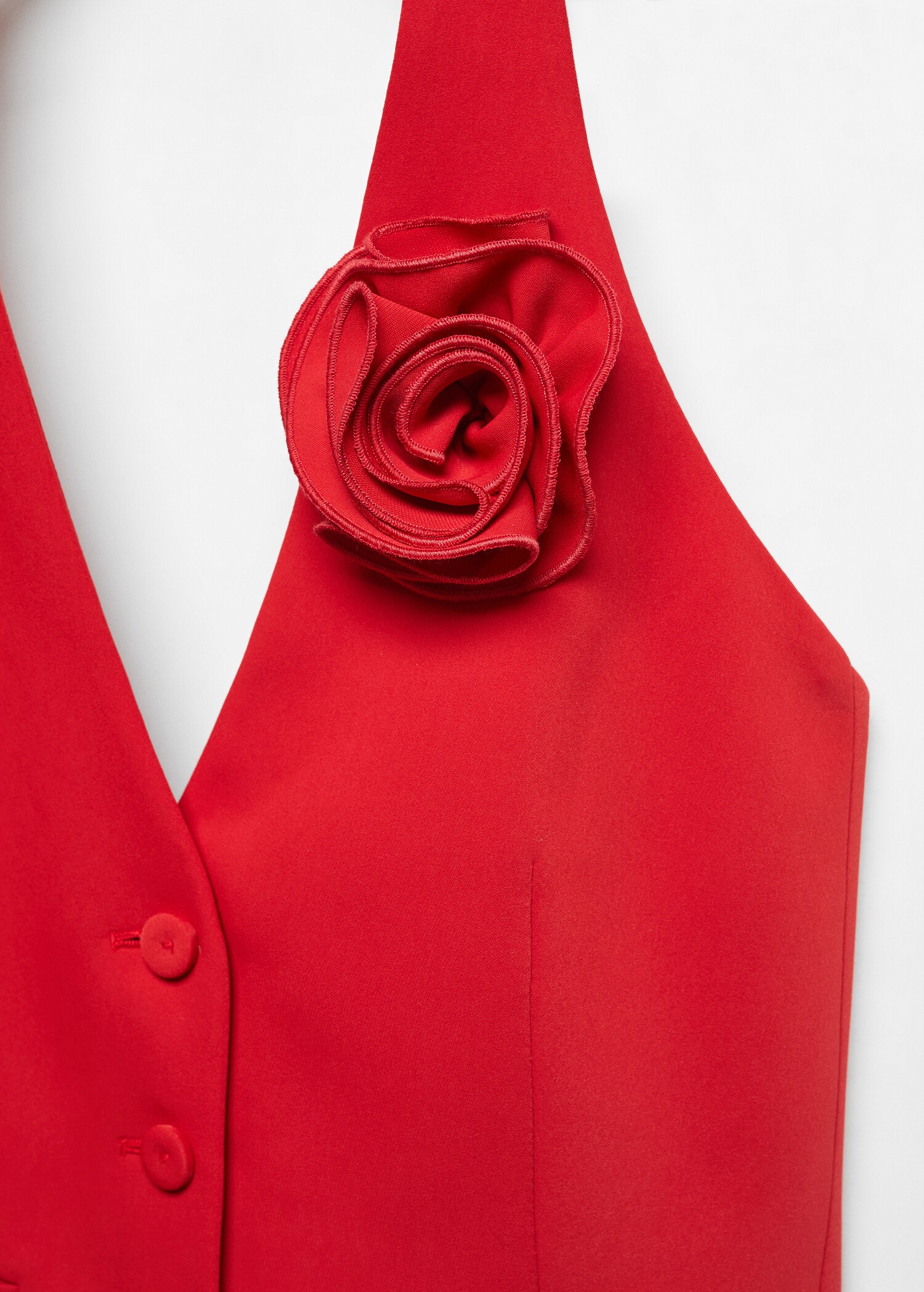 Vest with floral appliqué  - Details of the article 8