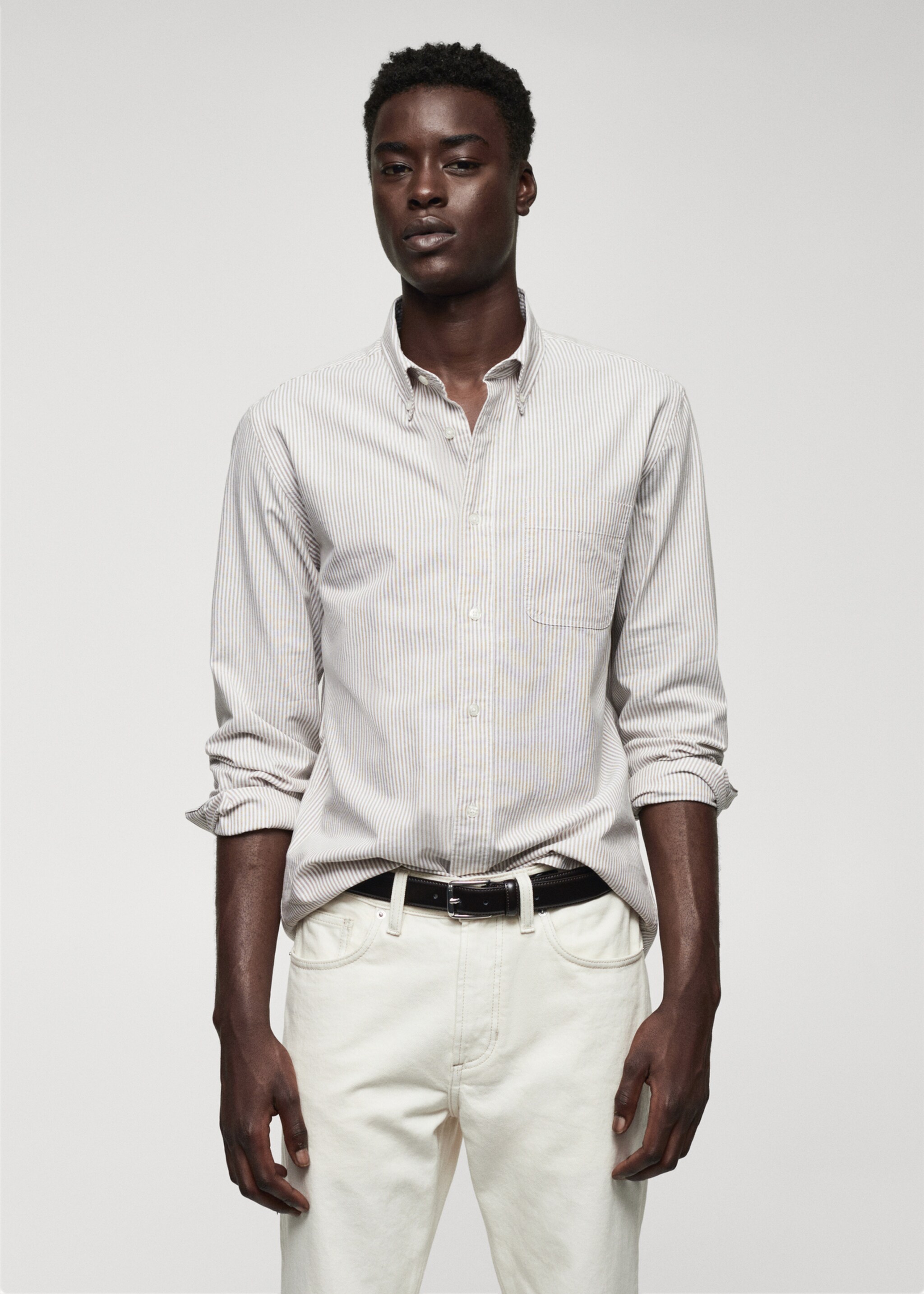 100% cotton kodak striped shirt - Medium plane