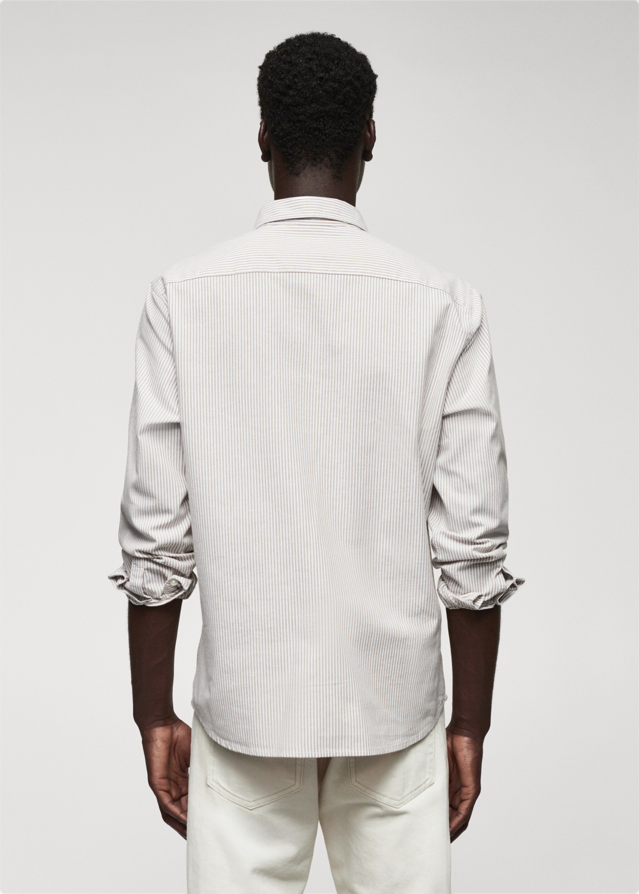 100% cotton kodak striped shirt - Reverse of the article