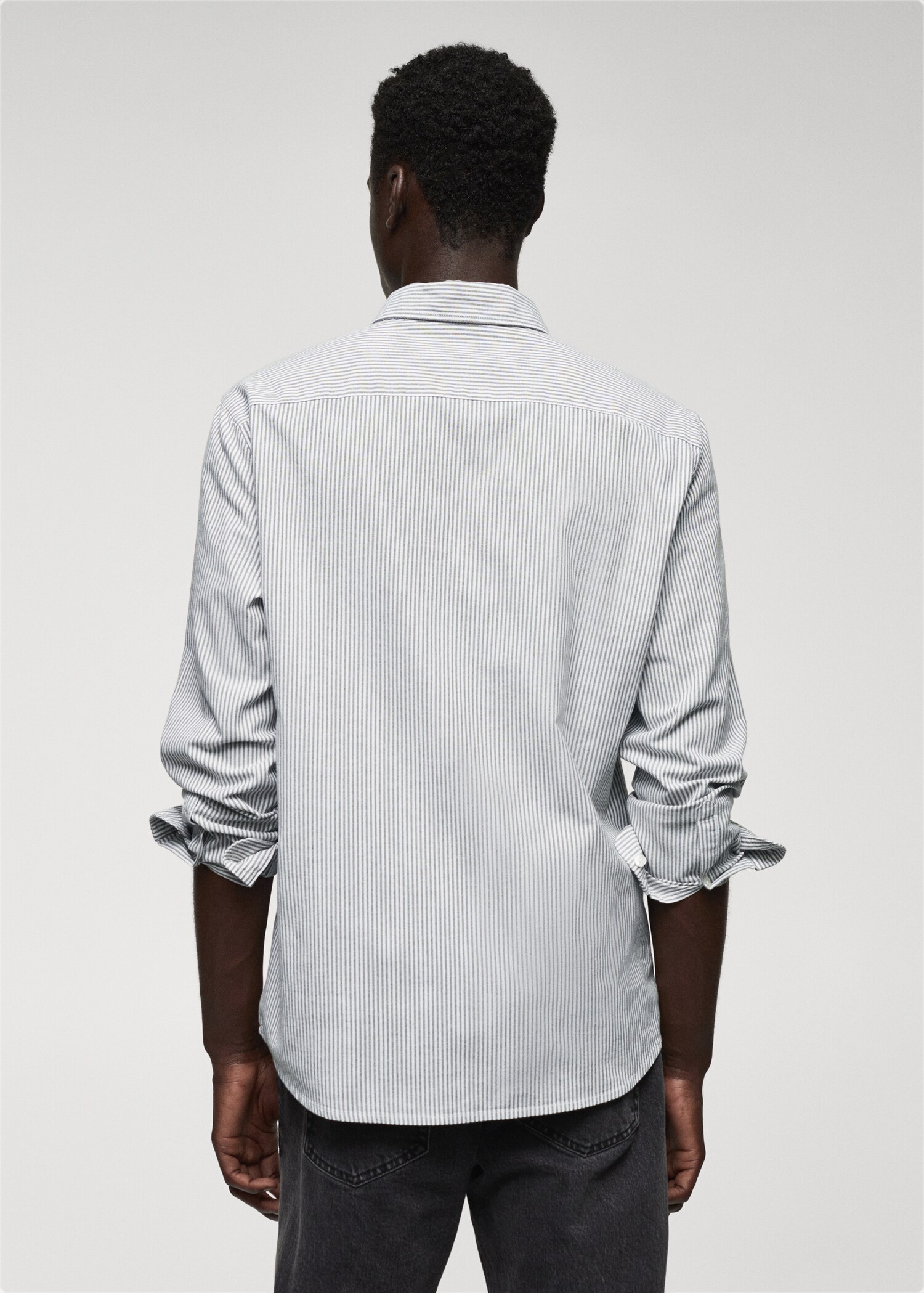 100% cotton kodak striped shirt - Reverse of the article