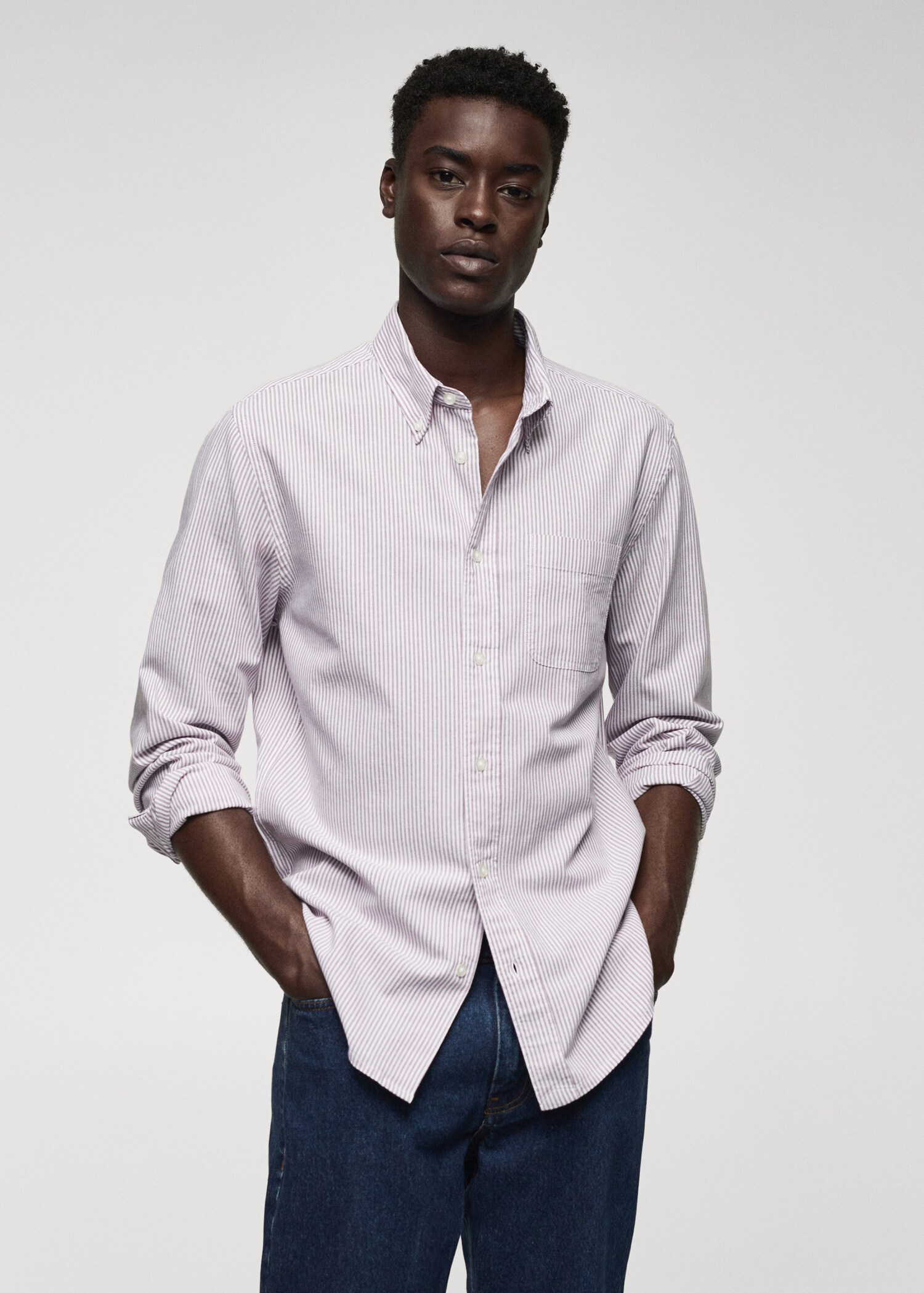 100% cotton kodak striped shirt - Medium plane