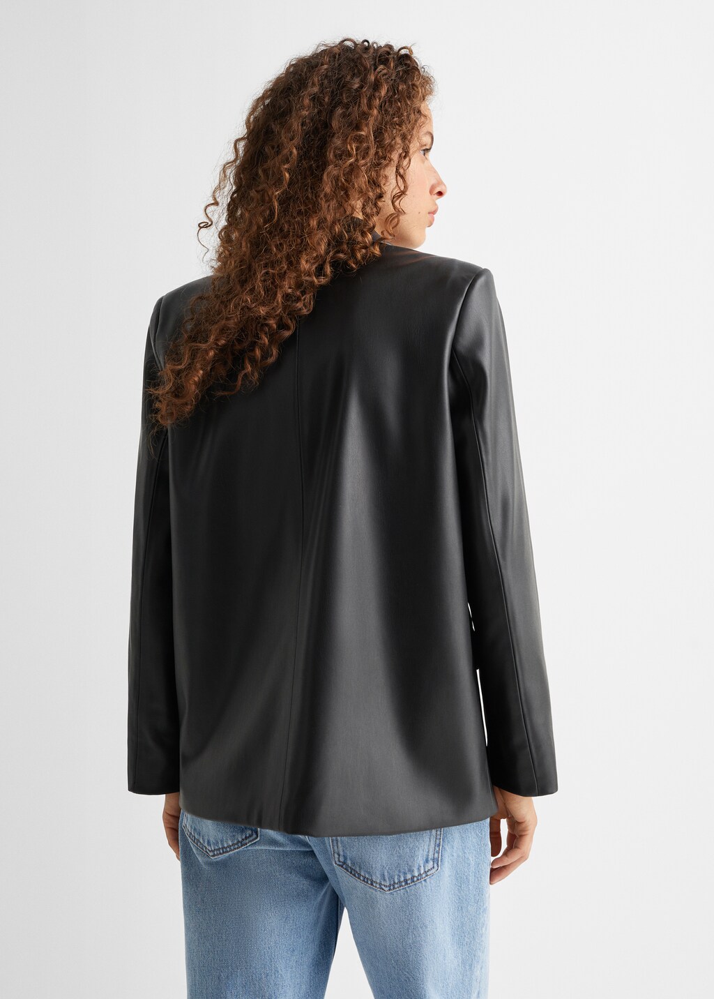 Leather-effect jacket - Teen Girl | MANGO OUTLET USA