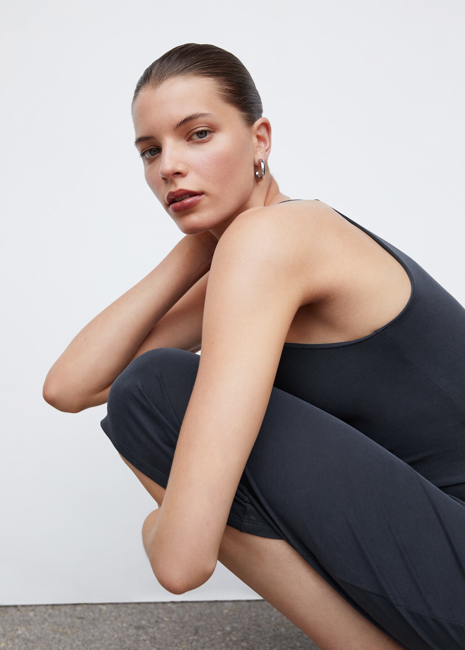 Modal midi-dress - Details of the article 1