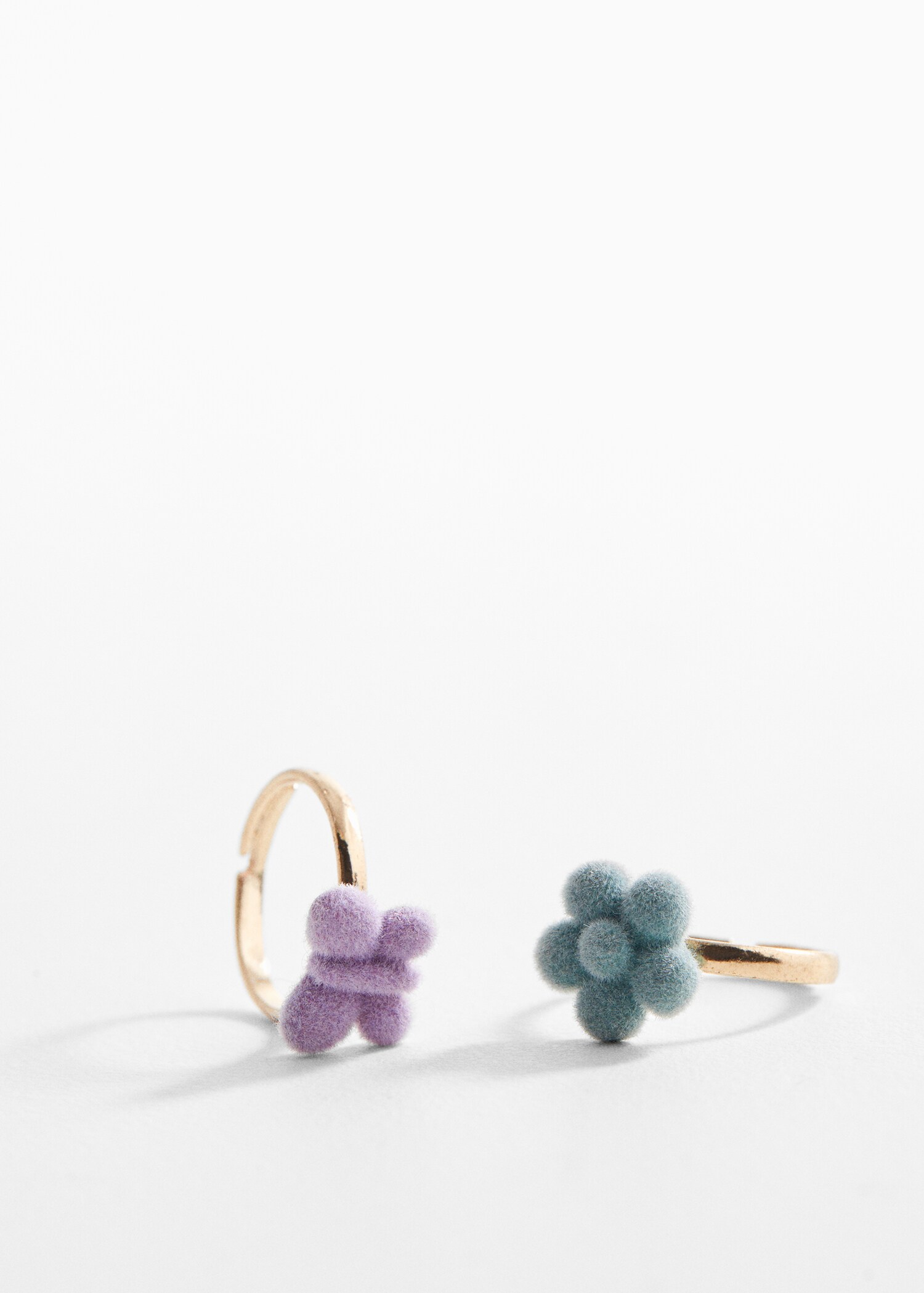 Pack 2 anillos flores - Plano medio