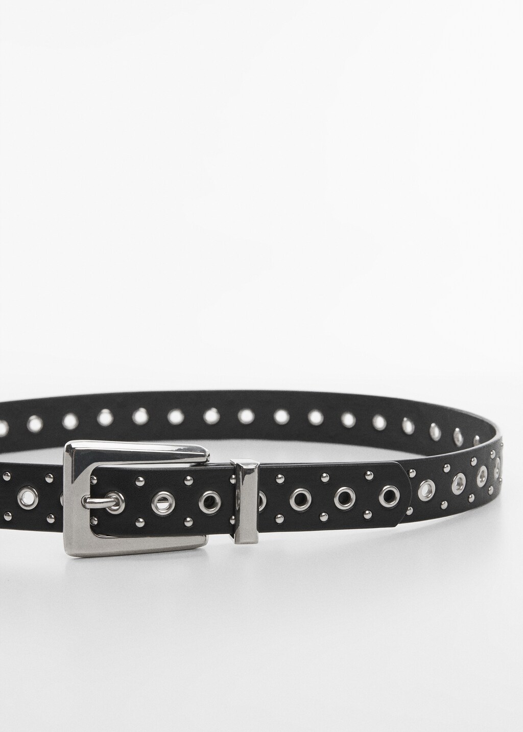 Black belt with silver holes shop