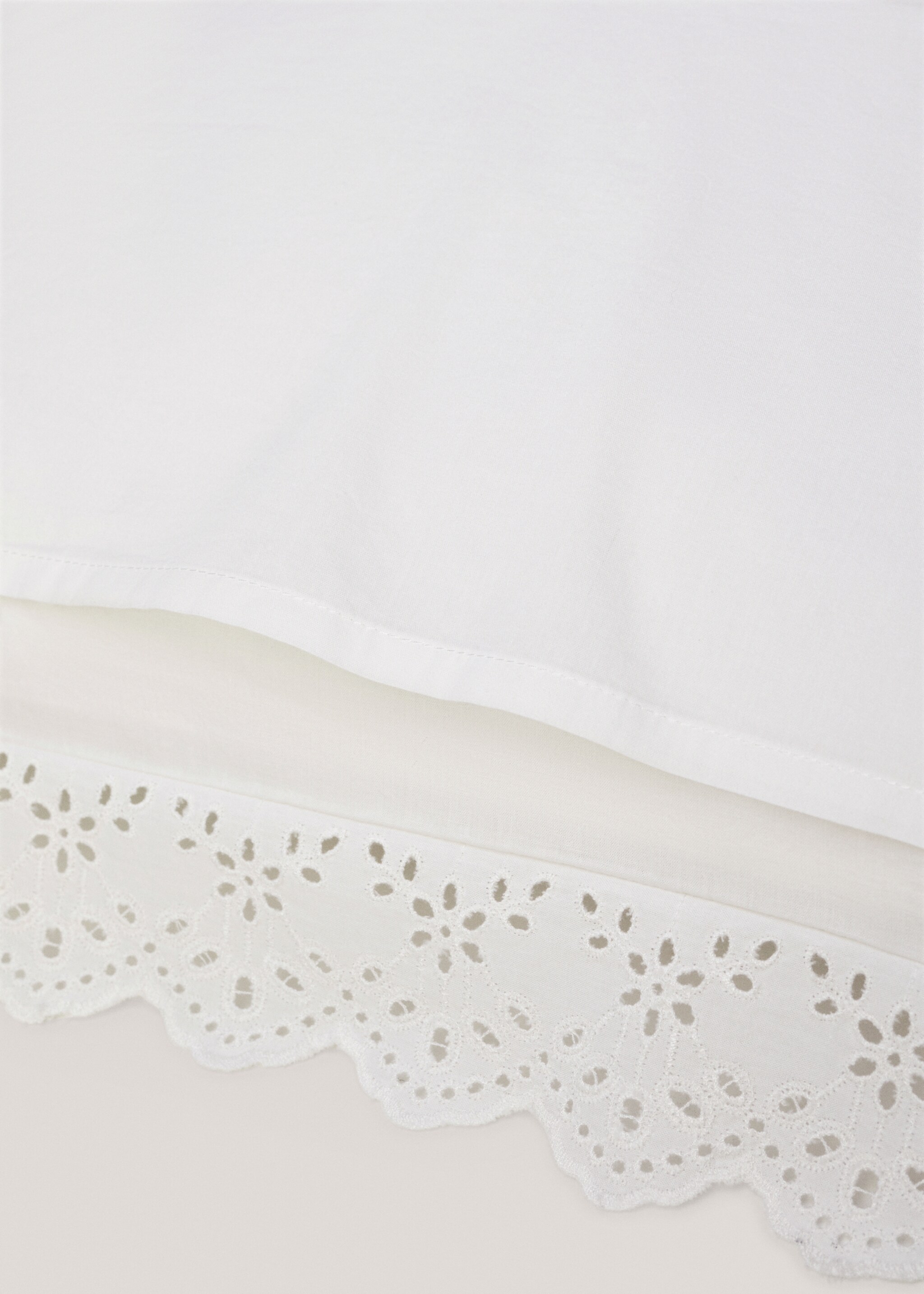 Embroidered flounce pillow case 50x75cm (Pack of 2) - Details of the article 2