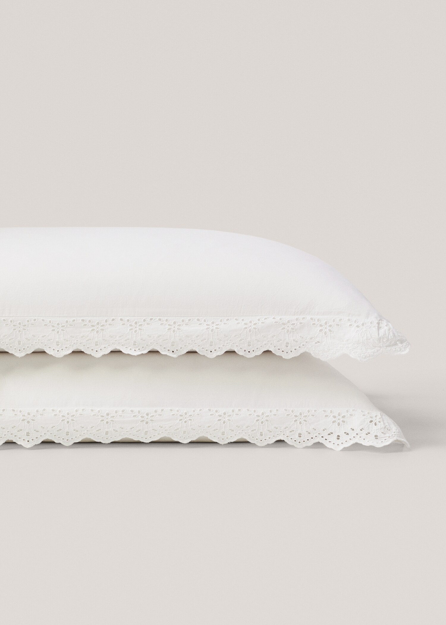 Funda almohada volante bordado 50x75cm (Pack de 2) - Detalle del artículo 3