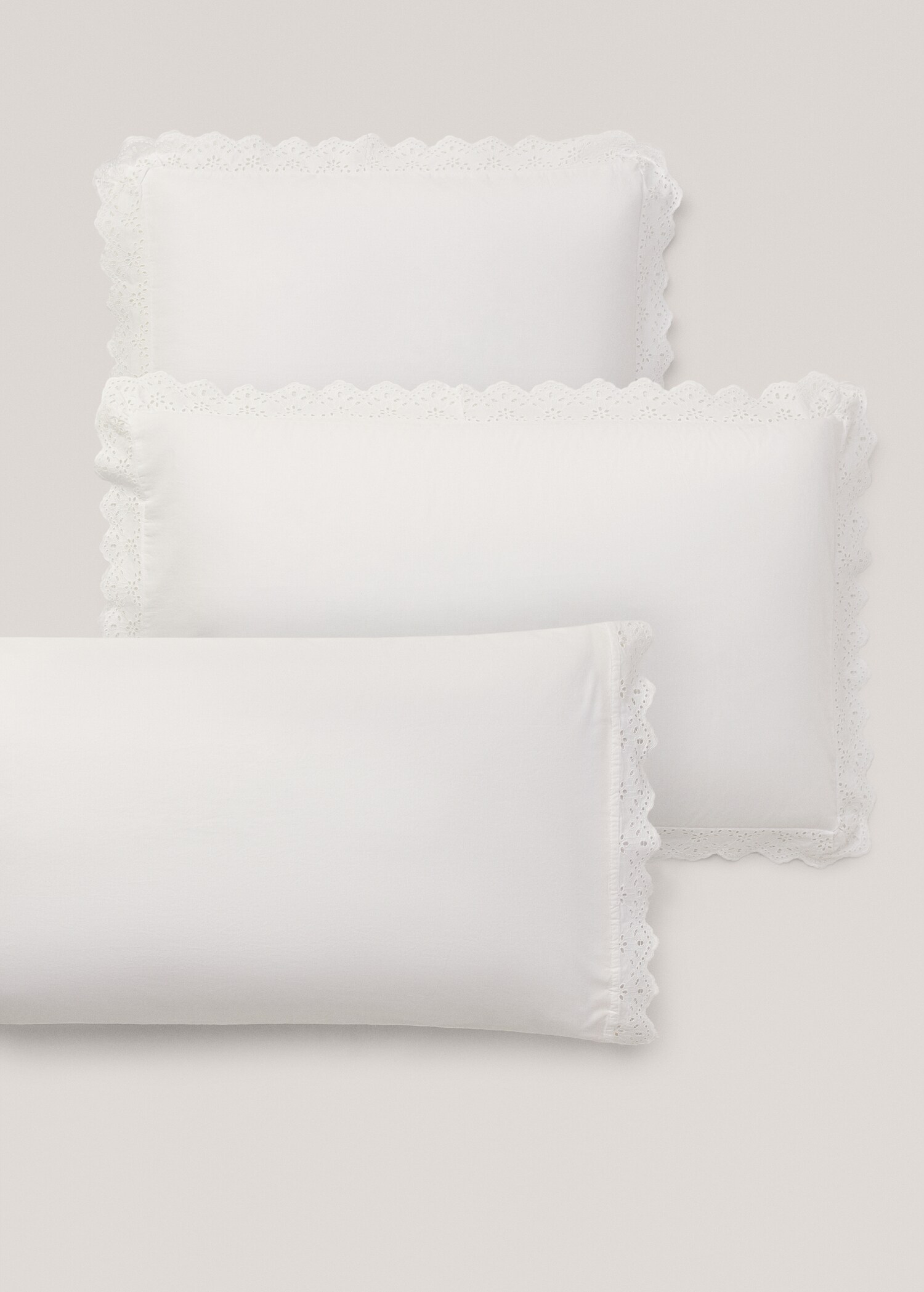 Funda almohada volante bordado 50x75cm (Pack de 2) - Detalle del artículo 4
