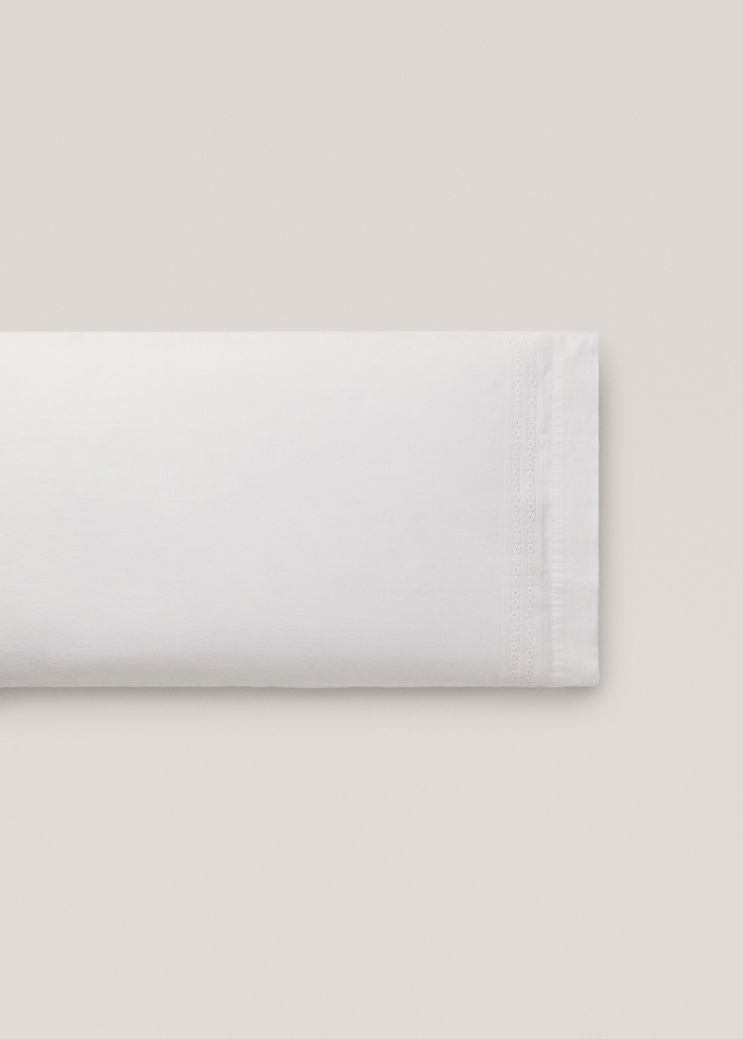 Bestickte Kissenhülle aus Baumwolle 45 x 110 cm - Artikel ohne Model