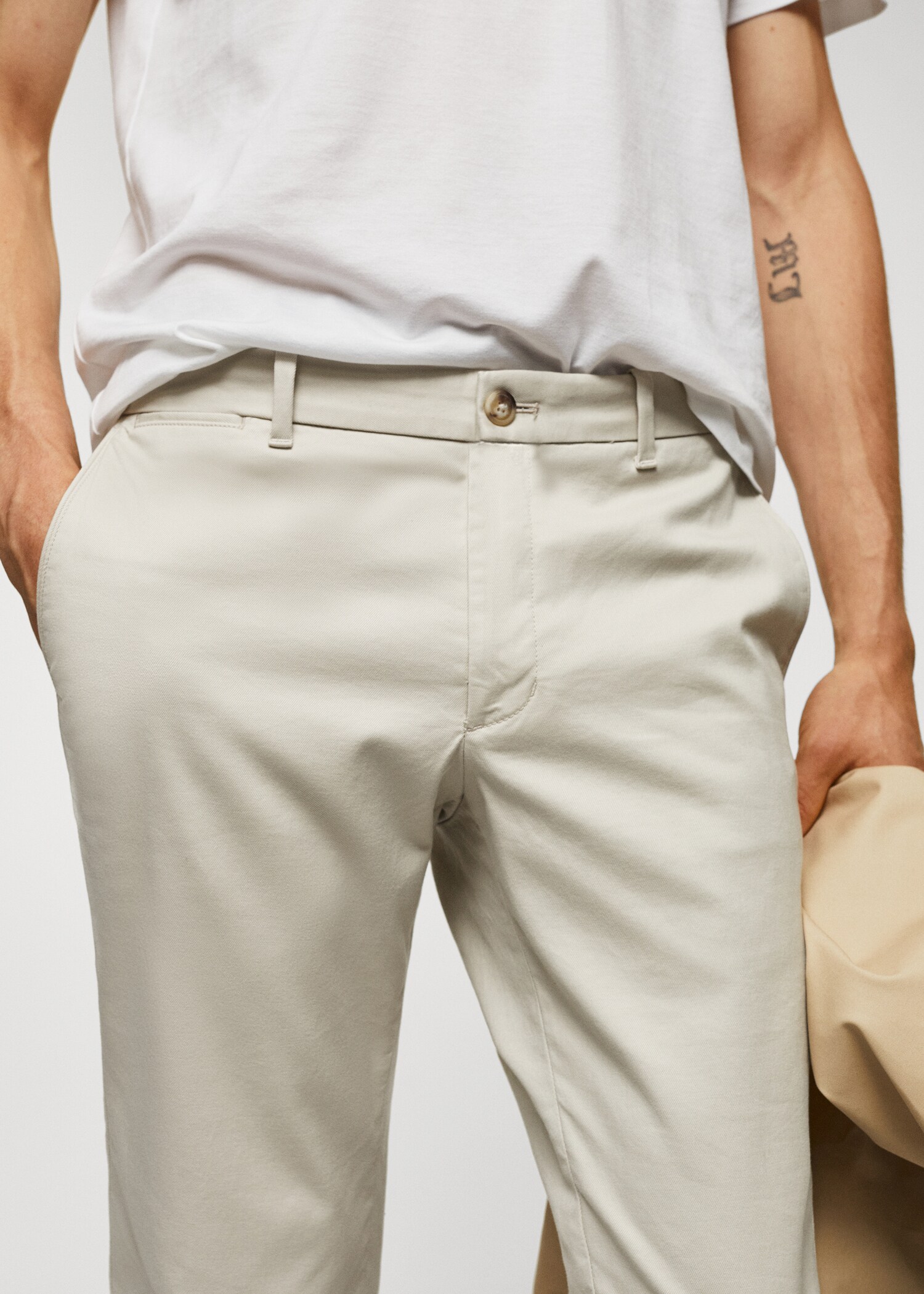 Slim fit serge chino - Detail van het artikel 1