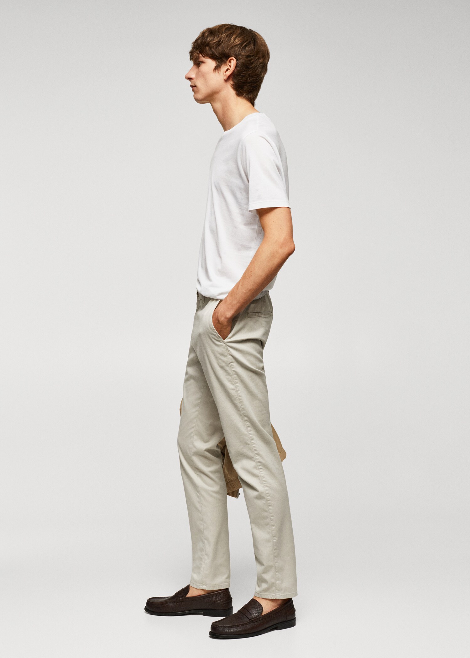 Slim fit serge chino - Detail van het artikel 2