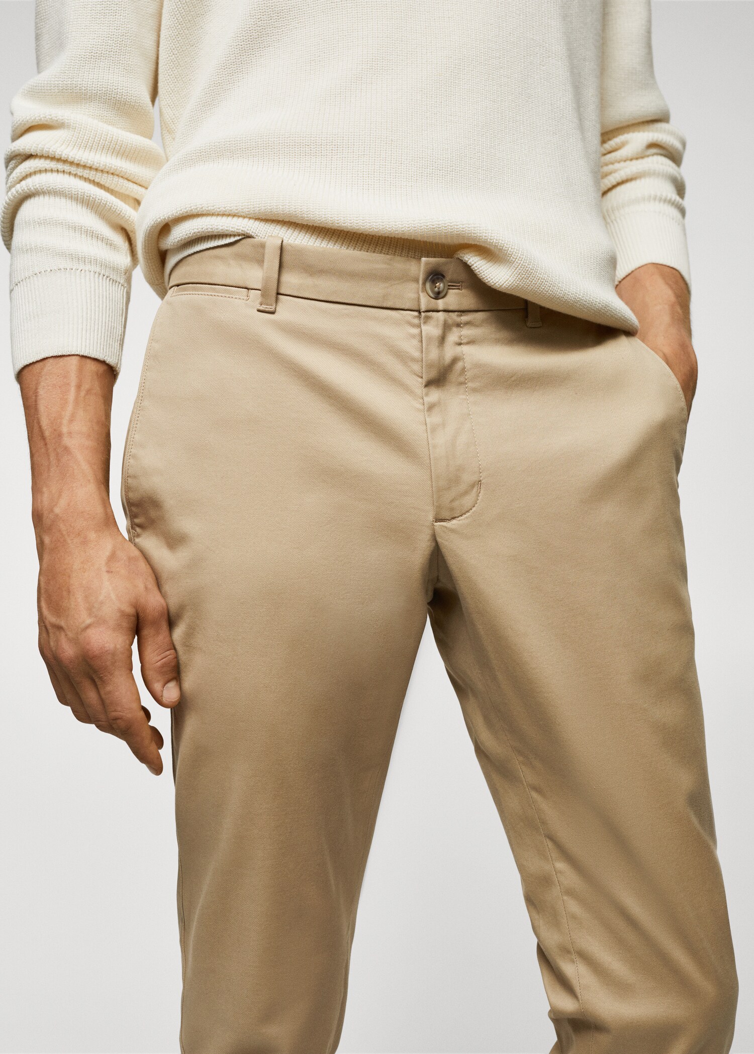 Slim fit serge chino - Detail van het artikel 1