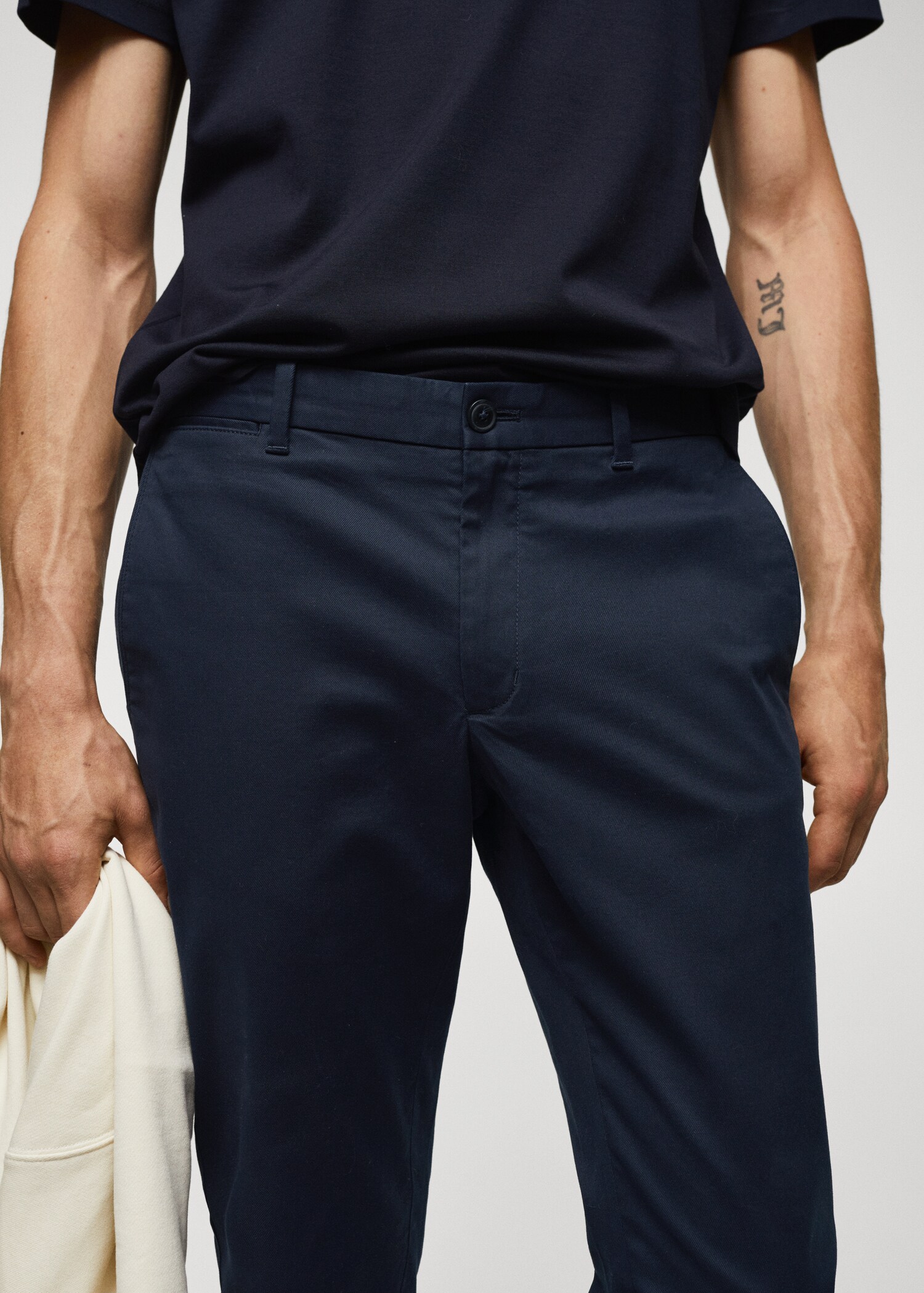 Slim fit serge chino - Detail van het artikel 1